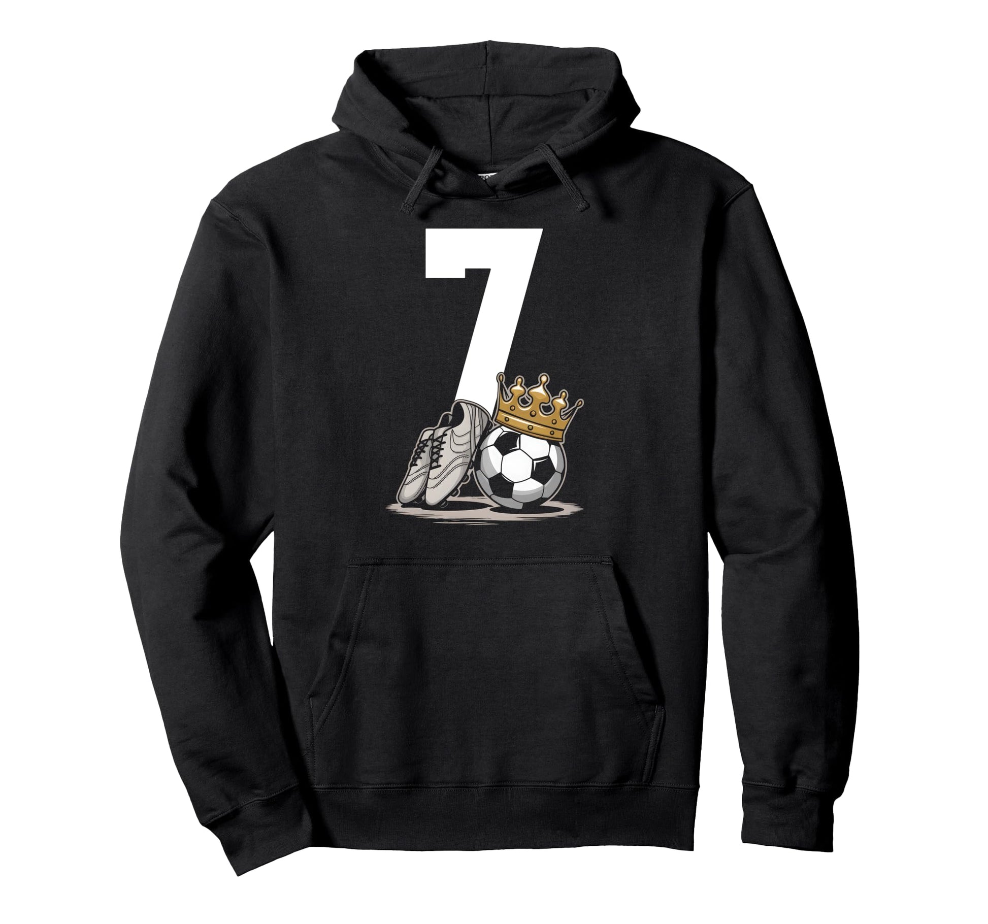 7 Soccer Birthday Gift Soccer Fan Hoodie - Casual Everyday Wear Men Women - T-Shirt, Sweatshirt, Hoodie