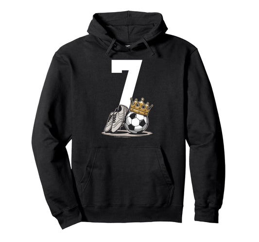7 Soccer Birthday Gift Soccer Fan Hoodie - Casual Everyday Wear Men Women - T-Shirt, Sweatshirt, Hoodie