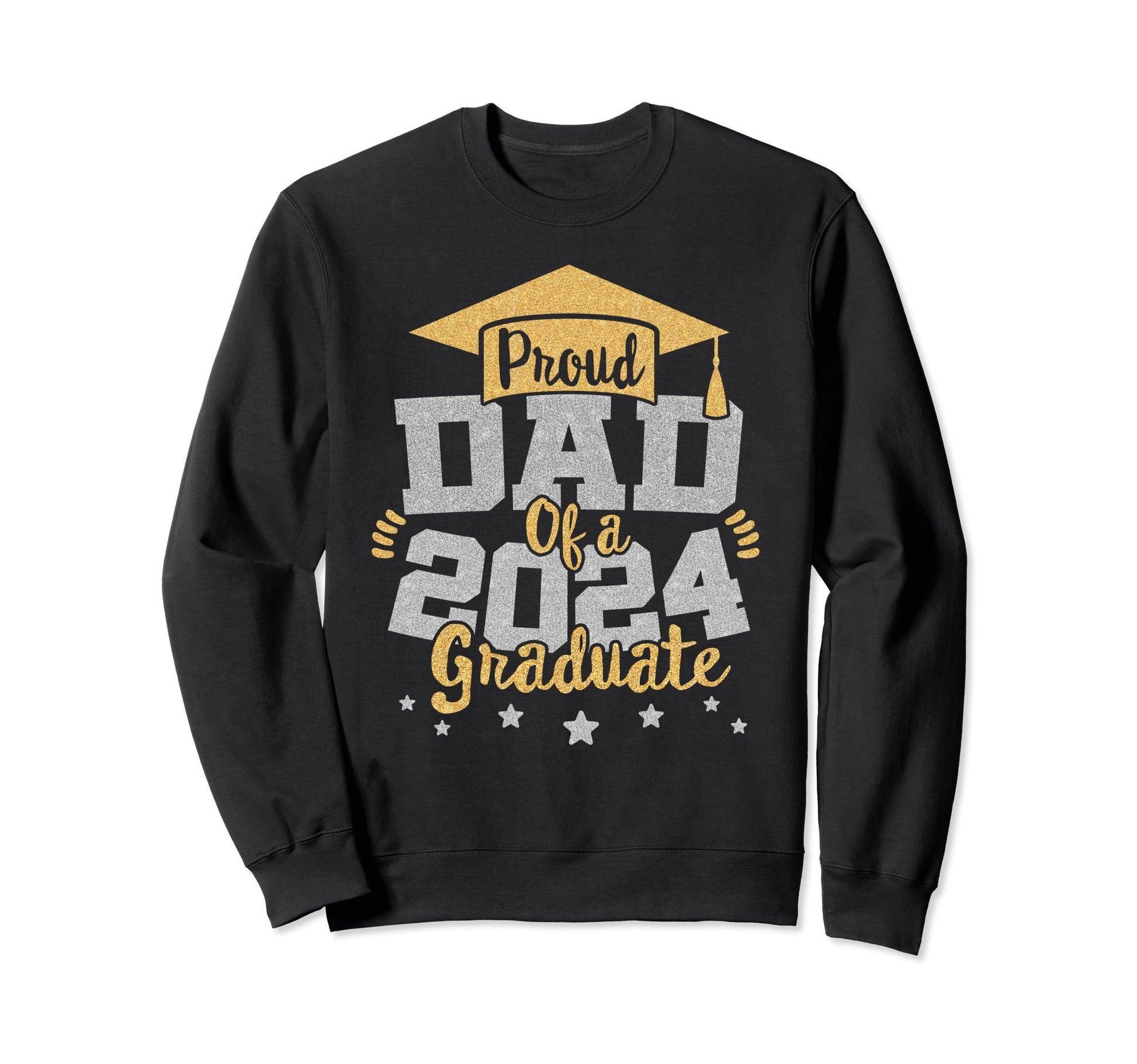 Proud Dad 2024 Graduate Senior Sweatshirt - Minimalist Print Men Women - T-Shirt, Sweatshirt, Hoodie