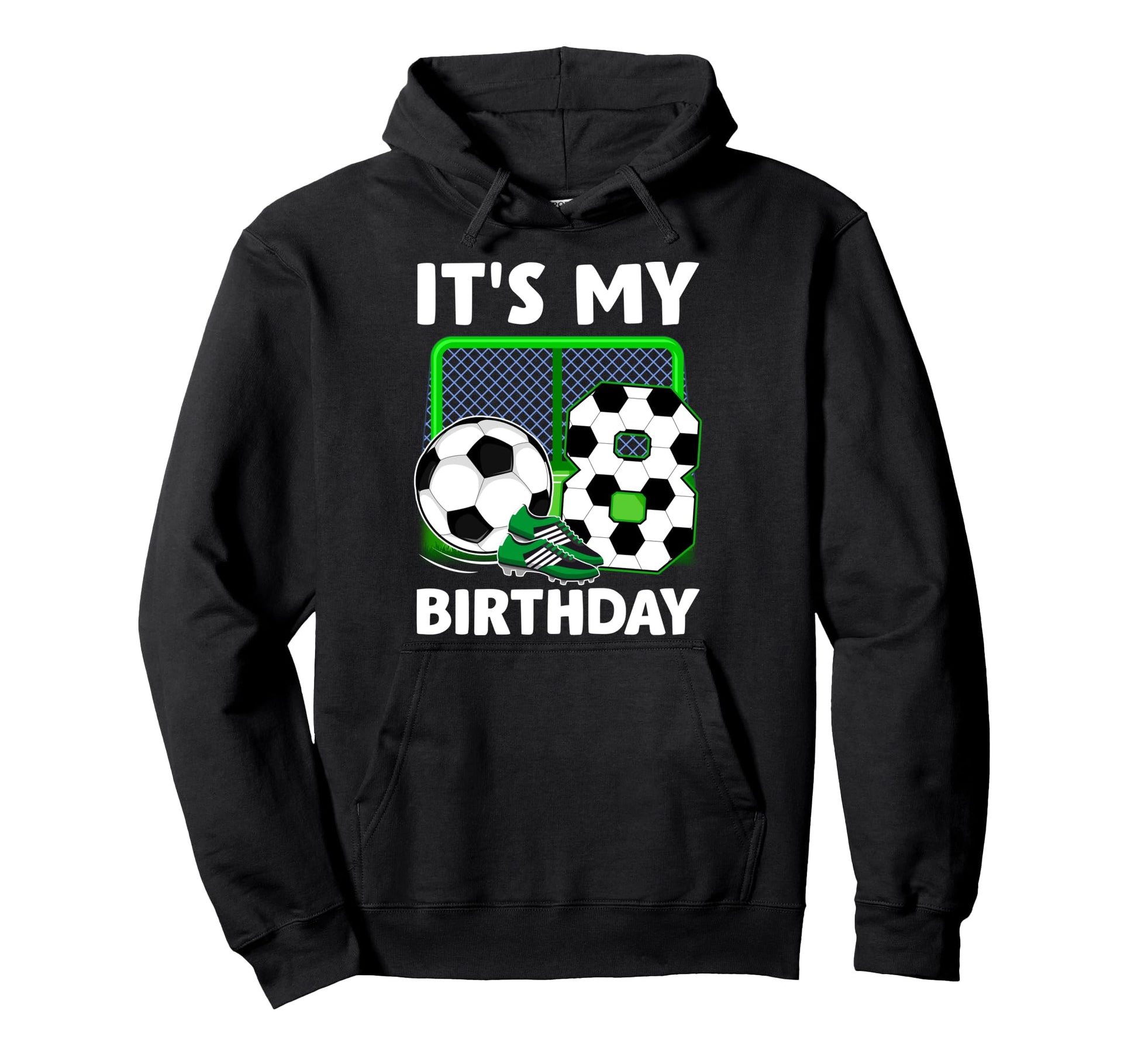 Its My 8Th Soccer Party 8 Year Hoodie - Casual Everyday Wear for Adults - T-Shirt, Sweatshirt, Hoodie