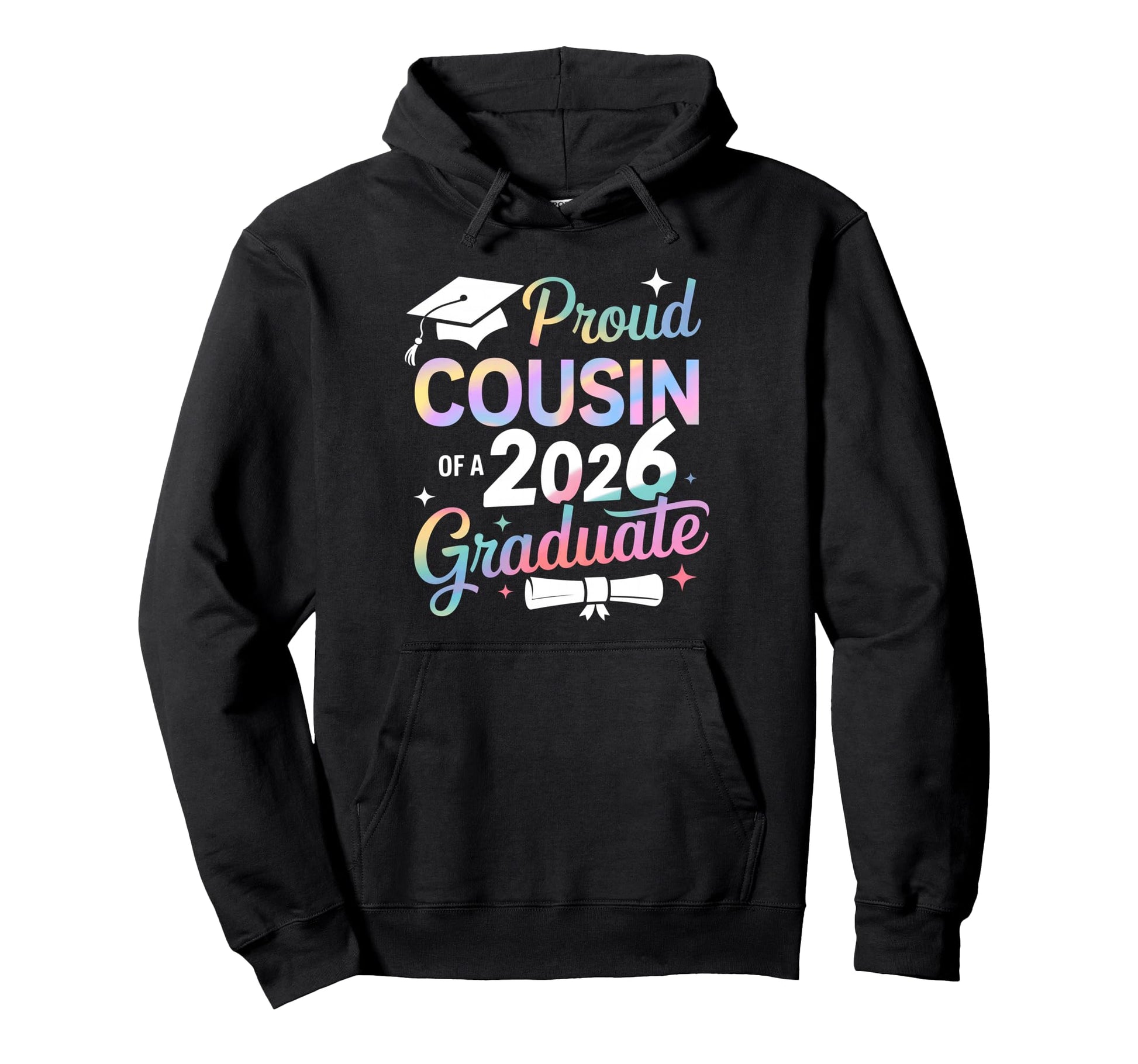 Proud Cousin Class 2026 Graduate Senior Hoodie - Novelty Apparel Unisex - T-Shirt, Sweatshirt, Hoodie