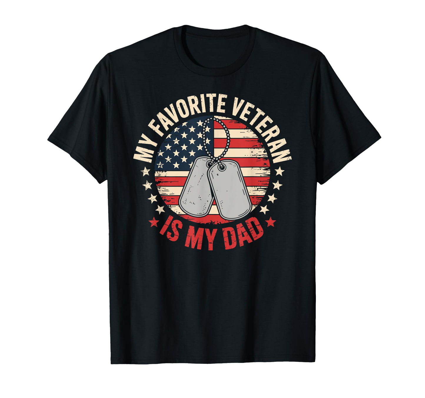 Veteran Usa Flag My Favorite Veteran T-Shirt - Casual Everyday Wear Unisex - T-Shirt, Sweatshirt, Hoodie