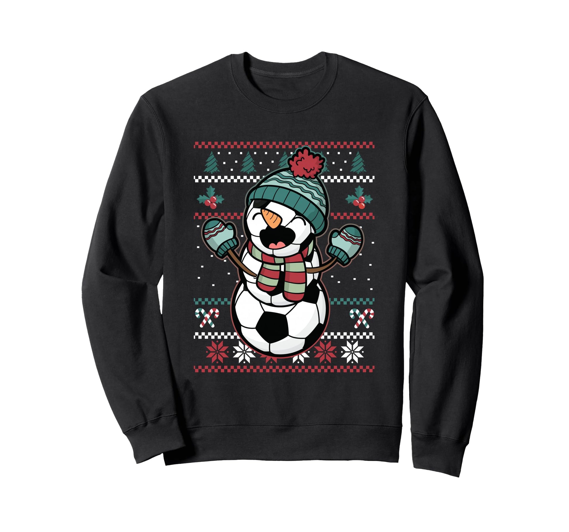 Soccer Snowman Soccer Sweatshirt - Minimalist Print for Adults - T-Shirt, Sweatshirt, Hoodie