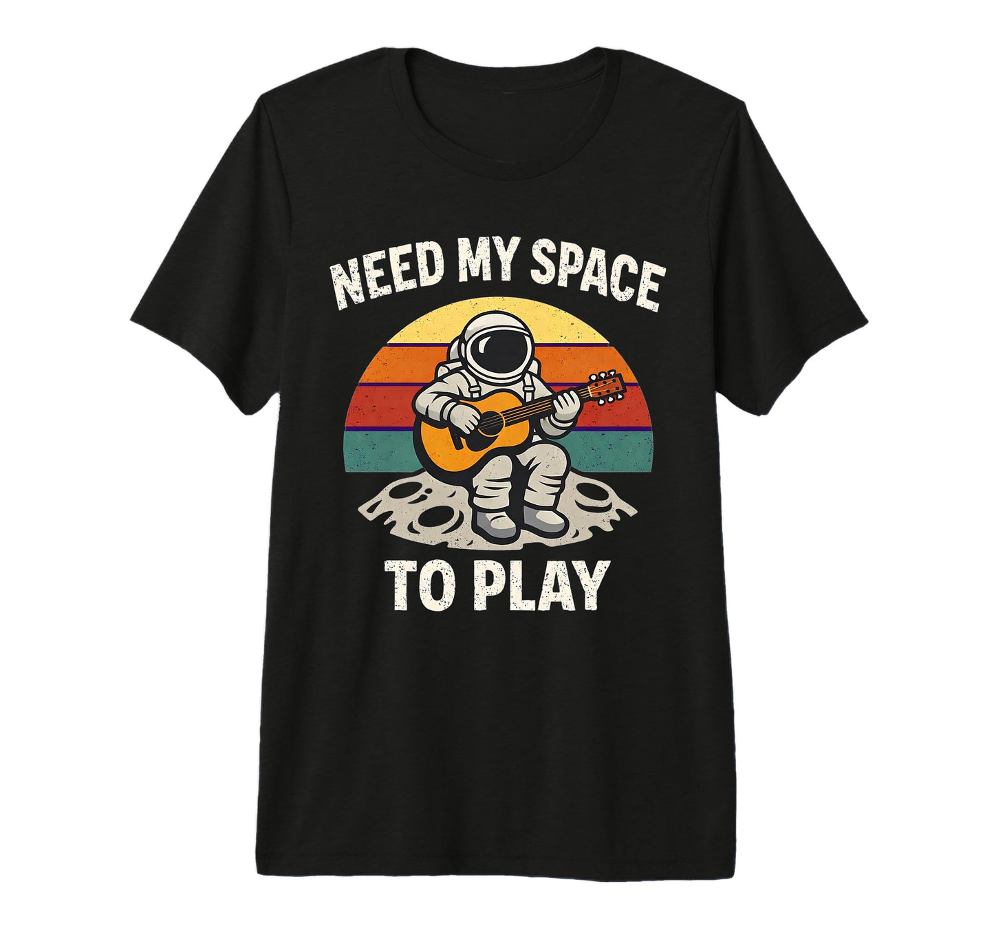 Space Astronaut Guitar Player Musician Dad T-Shirt - Trendy Graphic Unisex - T-Shirt, Sweatshirt, Hoodie