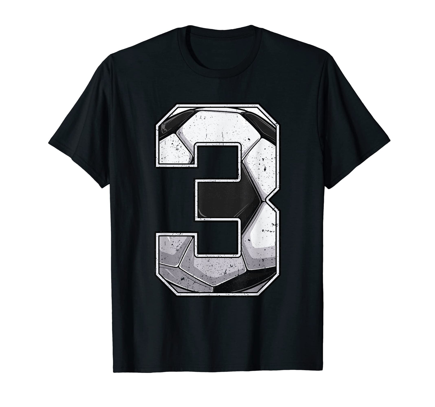 Soccer Third 3Rd Birthday Two 3 Years T-Shirt - Graphic Print for Adults - T-Shirt, Sweatshirt, Hoodie