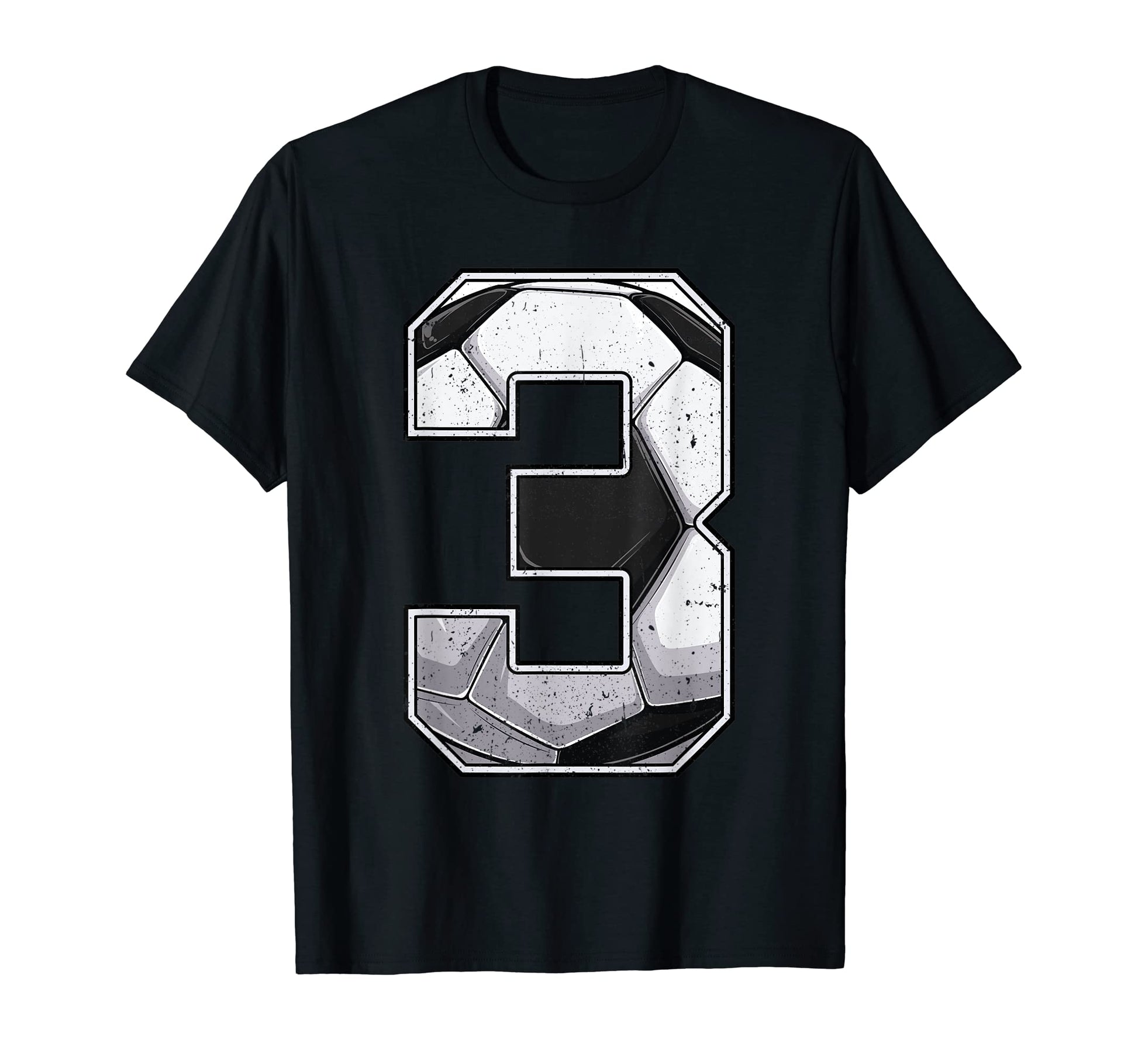 Soccer Third 3Rd Birthday Two 3 Years T-Shirt - Graphic Print for Adults - T-Shirt, Sweatshirt, Hoodie