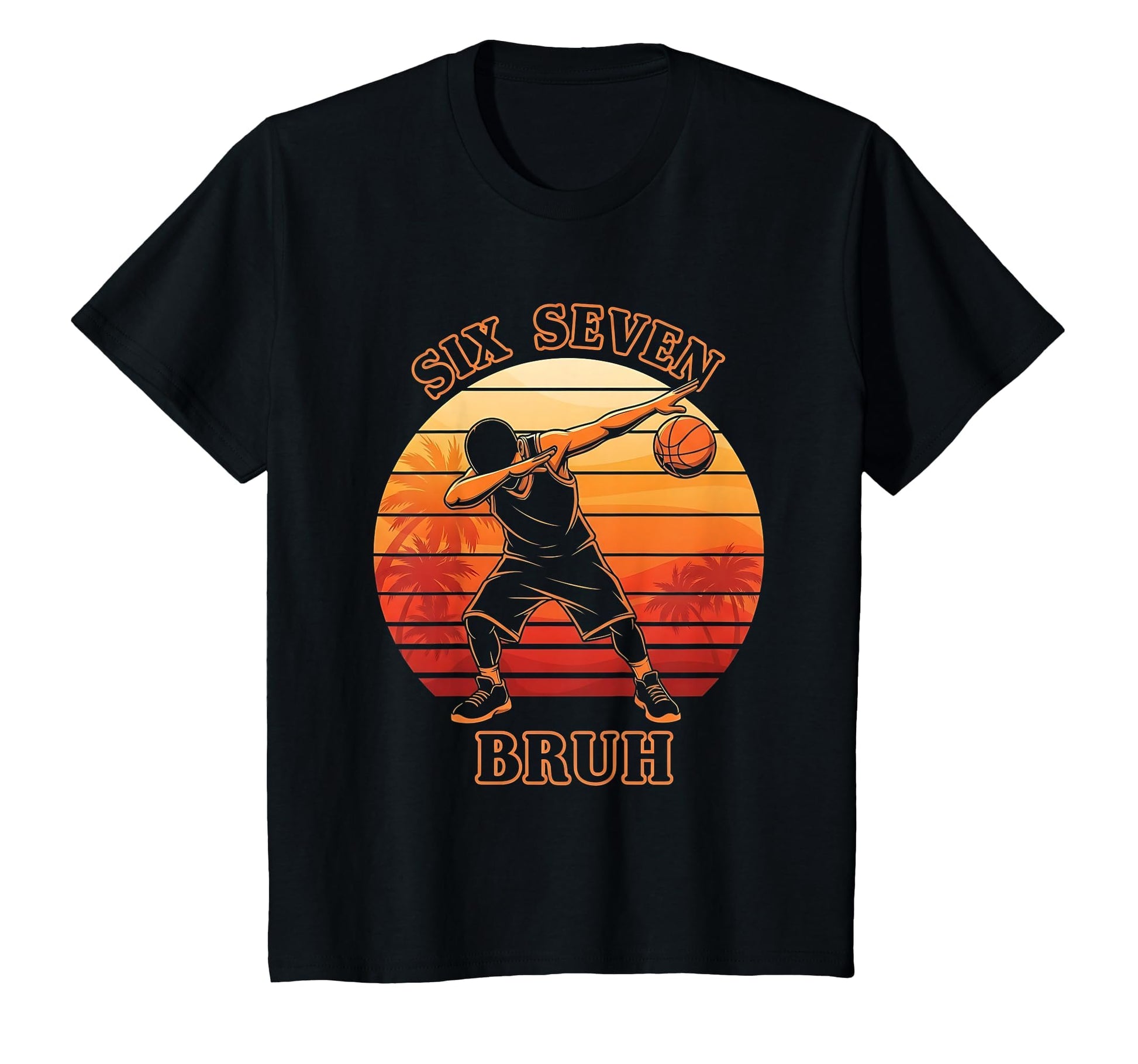 Dabbing Basketball Ball 67 Meme T-Shirt - Fun Novelty Design for Adults - T-Shirt, Sweatshirt, Hoodie