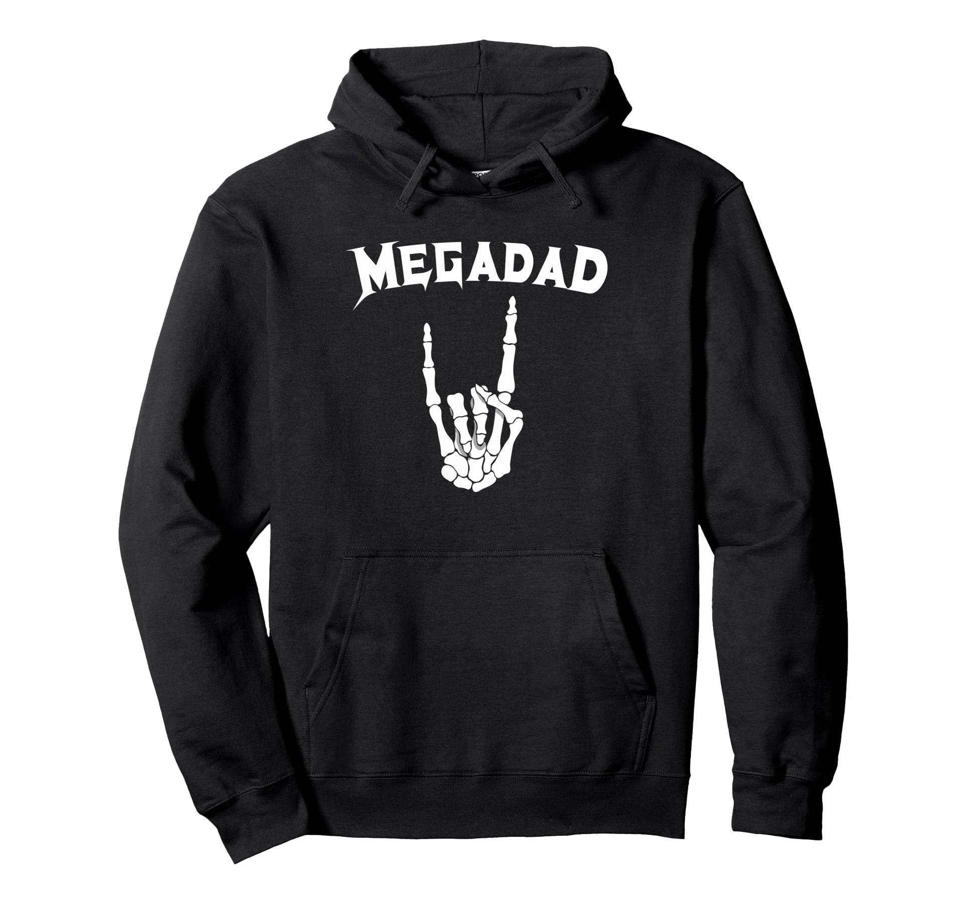 Megadad Skeleton Rocker Dad Megadad Hoodie - Streetwear Style for Adults - T-Shirt, Sweatshirt, Hoodie