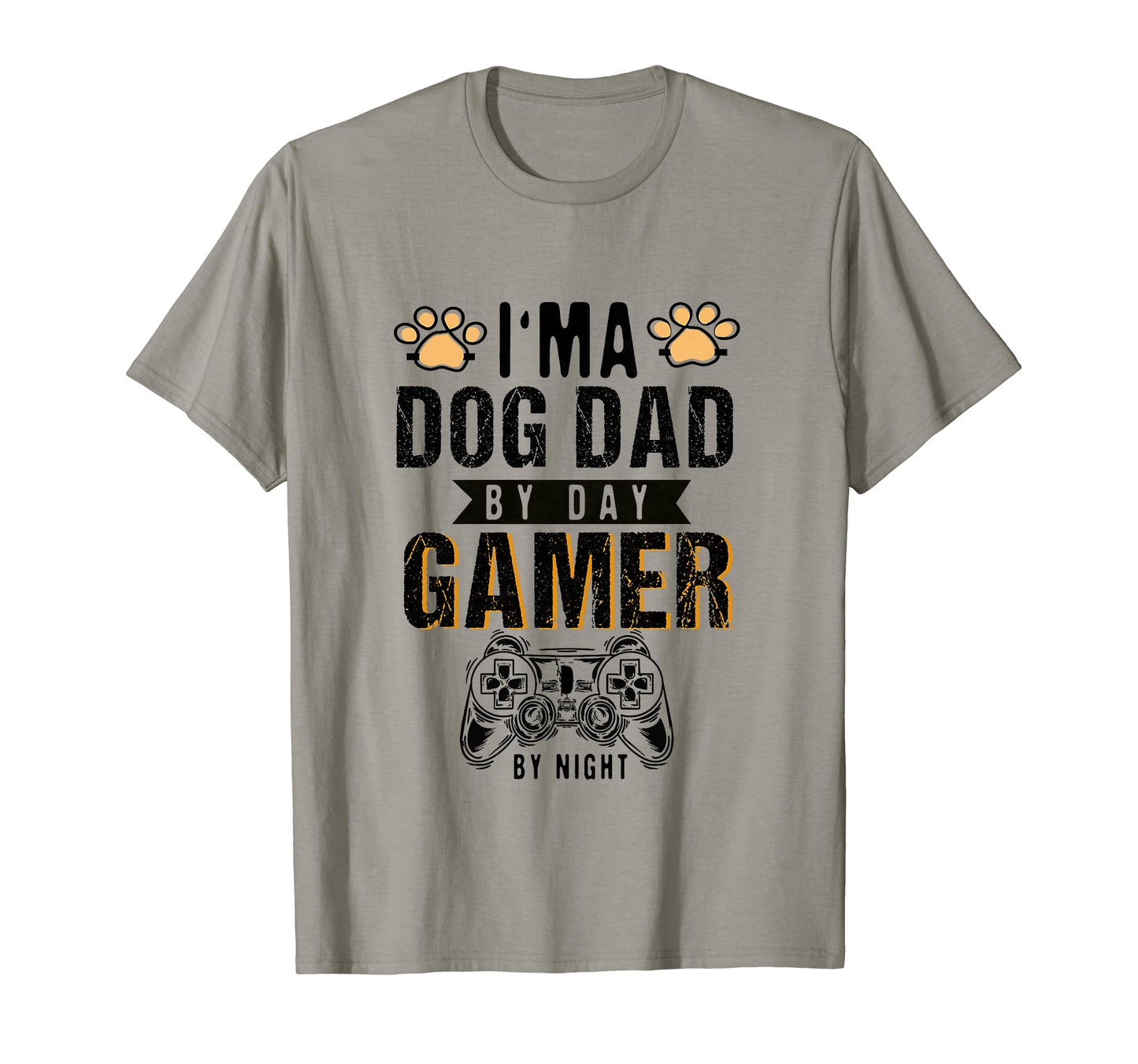 Mens Dog Dad Day Gamer Night Fathers T-Shirt - Unique Graphic for Adults - T-Shirt, Sweatshirt, Hoodie