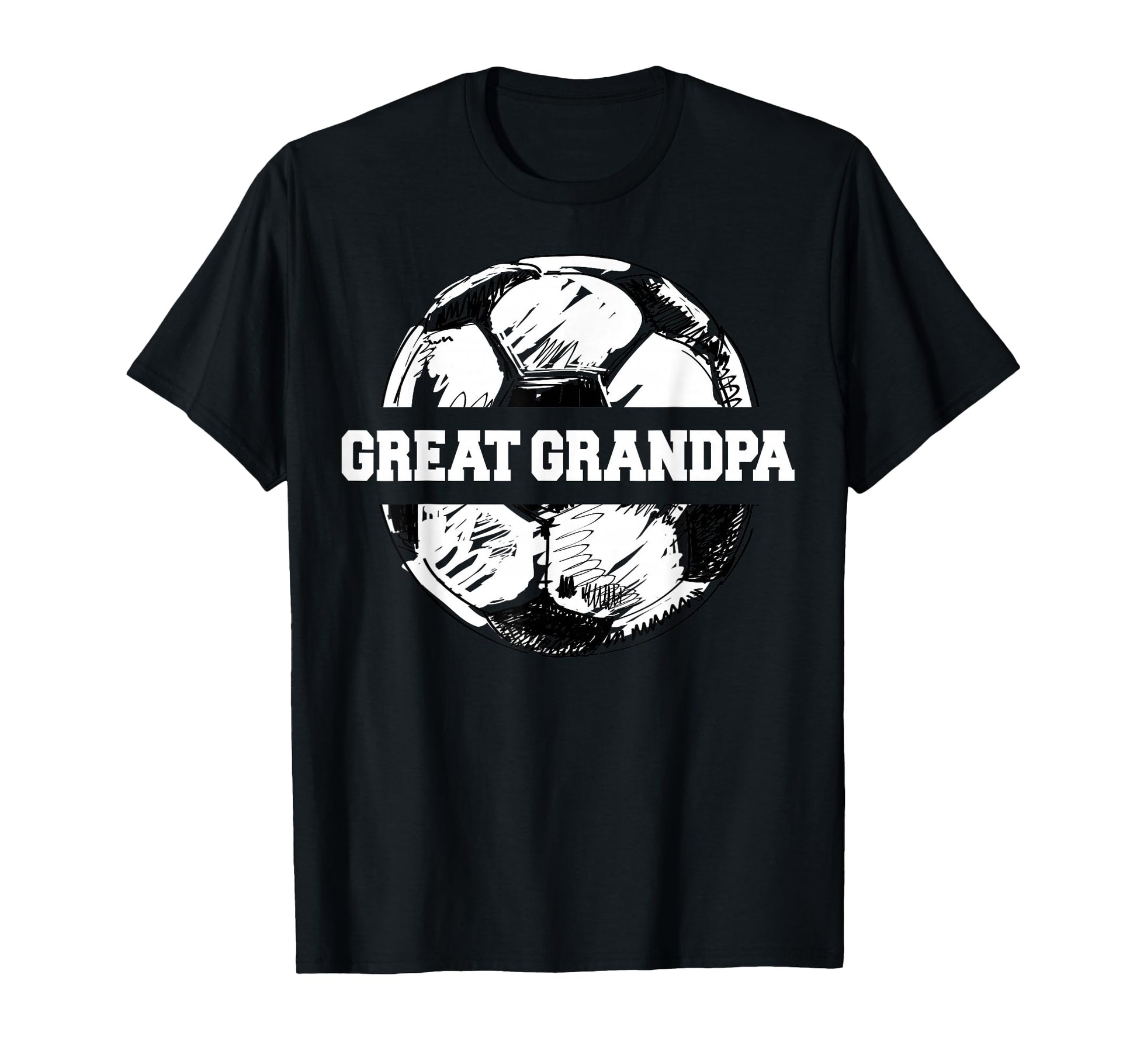 Soccer Great Grandpa Soccer Ball Split T-Shirt - Trendy Graphic Unisex - T-Shirt, Sweatshirt, Hoodie