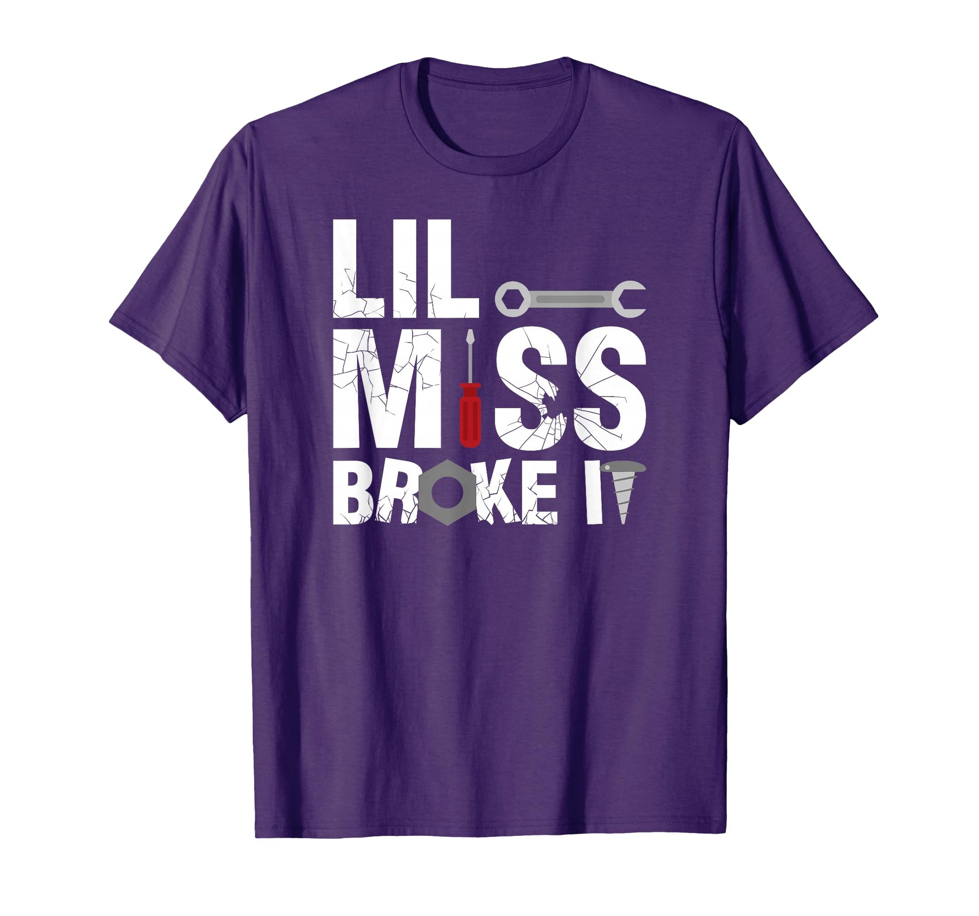 Father Daughter Lil Miss Broke It Part 2 T-Shirt - Custom Art Print Unisex - T-Shirt, Sweatshirt, Hoodie