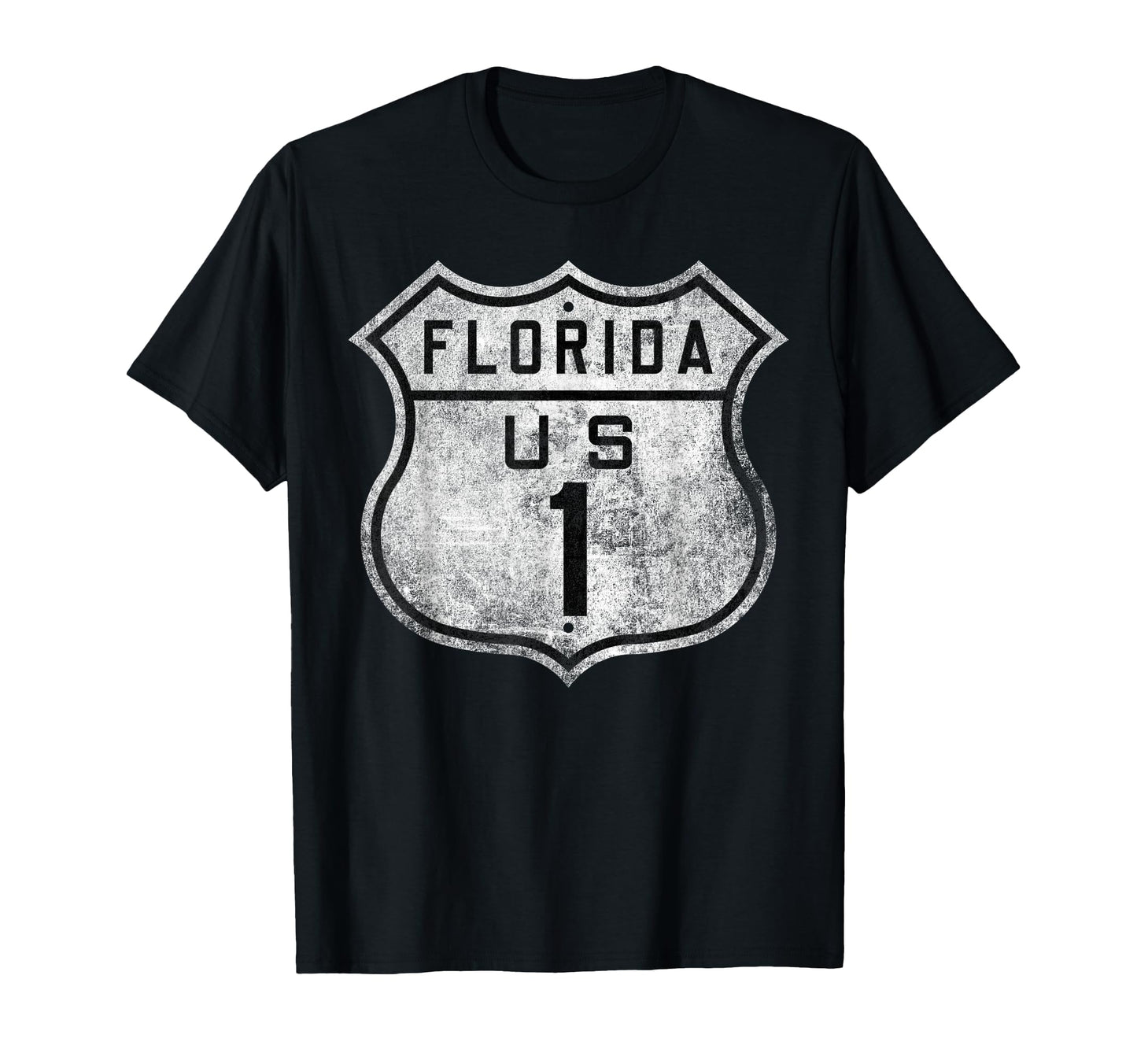 Florida Us Highway 1 State Road T-Shirt - Fun Novelty Design for Adults - T-Shirt, Sweatshirt, Hoodie