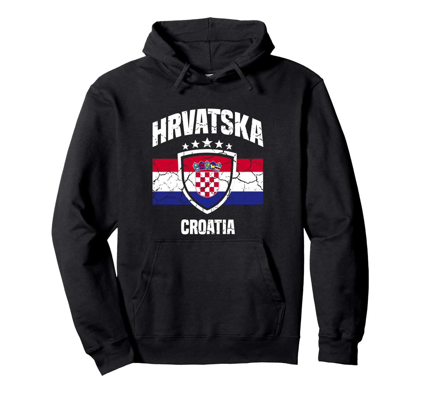 Hrvatska Croatia Croatian Hoodie - Custom Art Print for Adults - T-Shirt, Sweatshirt, Hoodie