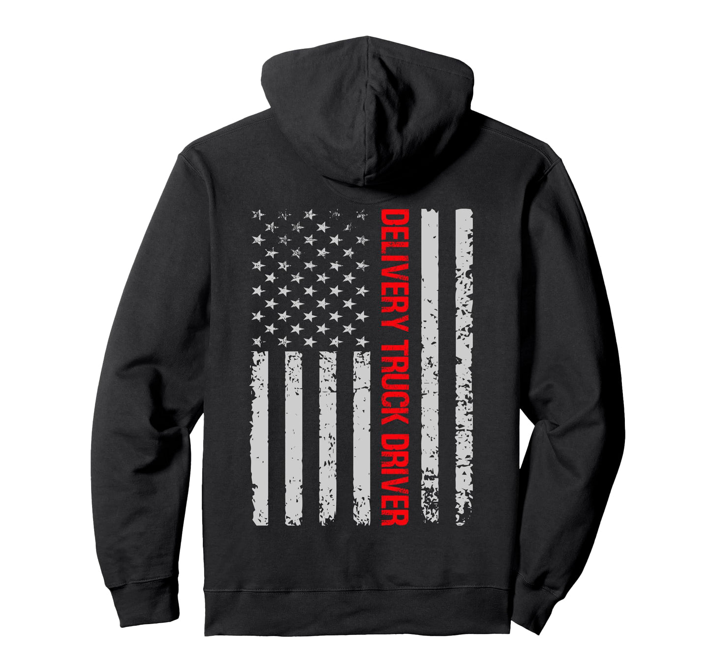 Delivery Truck Driver Dad 18 Wheeler Hoodie - Minimalist Print Men Women - T-Shirt, Sweatshirt, Hoodie