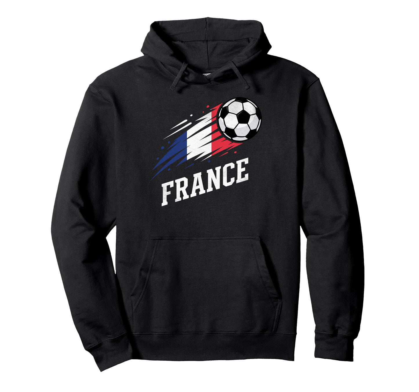 France Soccer Fan Flag Football Sports Hoodie - Trendy Graphic Men Women - T-Shirt, Sweatshirt, Hoodie