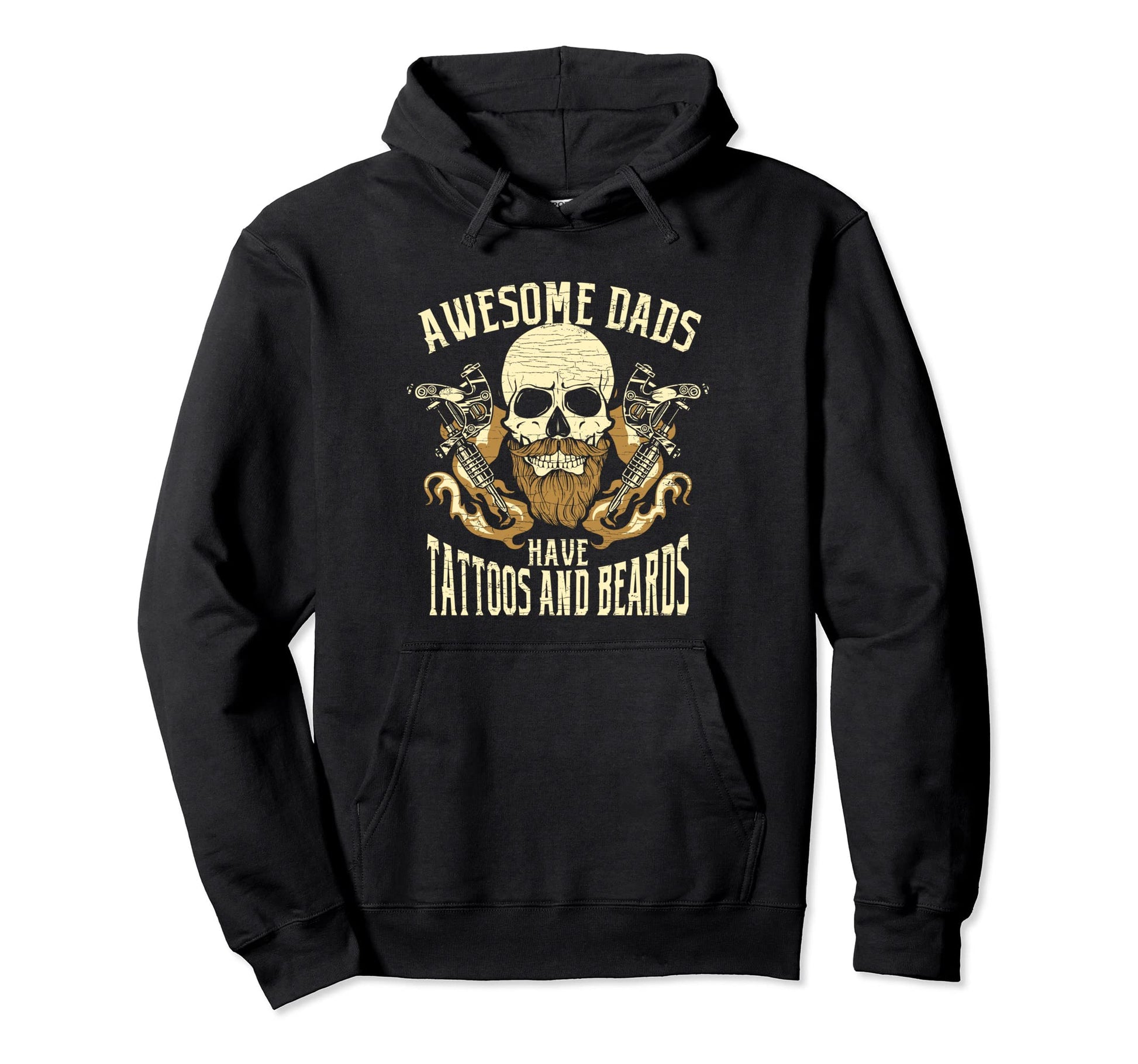 Tattooed Dad Awesome Dads Have Tattoos And Hoodie - Graphic Print Unisex - T-Shirt, Sweatshirt, Hoodie