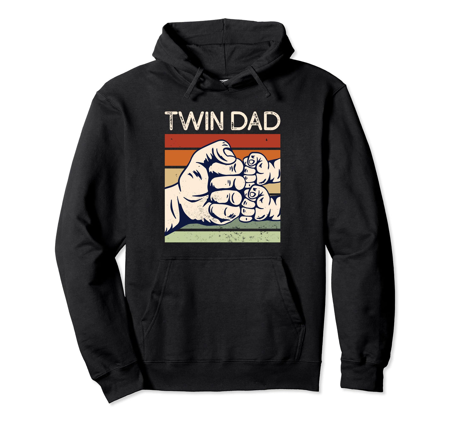 Twin Dad Father Two Dad Twins Hoodie - Custom Art Print Unisex - T-Shirt, Sweatshirt, Hoodie