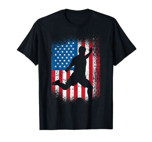American Flag Soccer Soccer Players T-Shirt - Trendy Graphic Men Women - T-Shirt, Sweatshirt, Hoodie