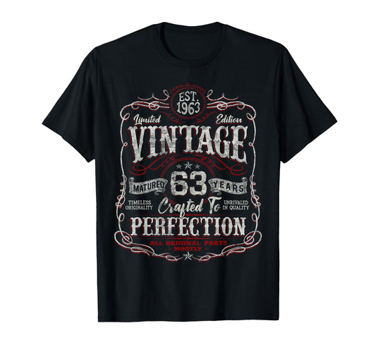 1963 63 Year Old 63Rd Birthday T-Shirt - Novelty Apparel Men Women - T-Shirt, Sweatshirt, Hoodie