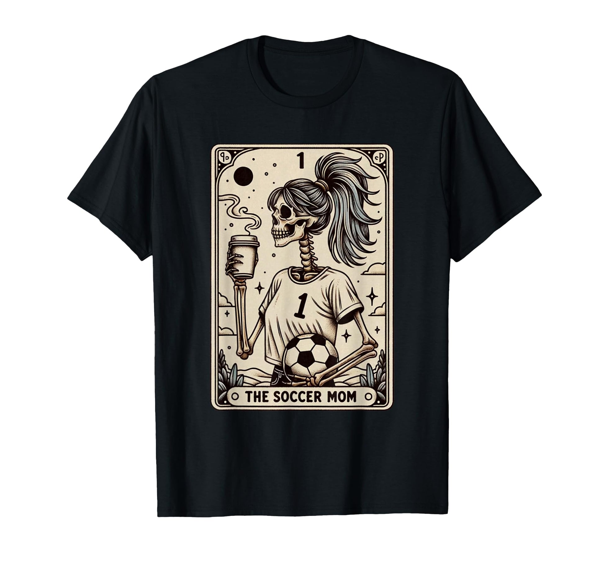 Soccer Mom Tarot Card Halloween T-Shirt - Casual Everyday Wear Men Women - T-Shirt, Sweatshirt, Hoodie