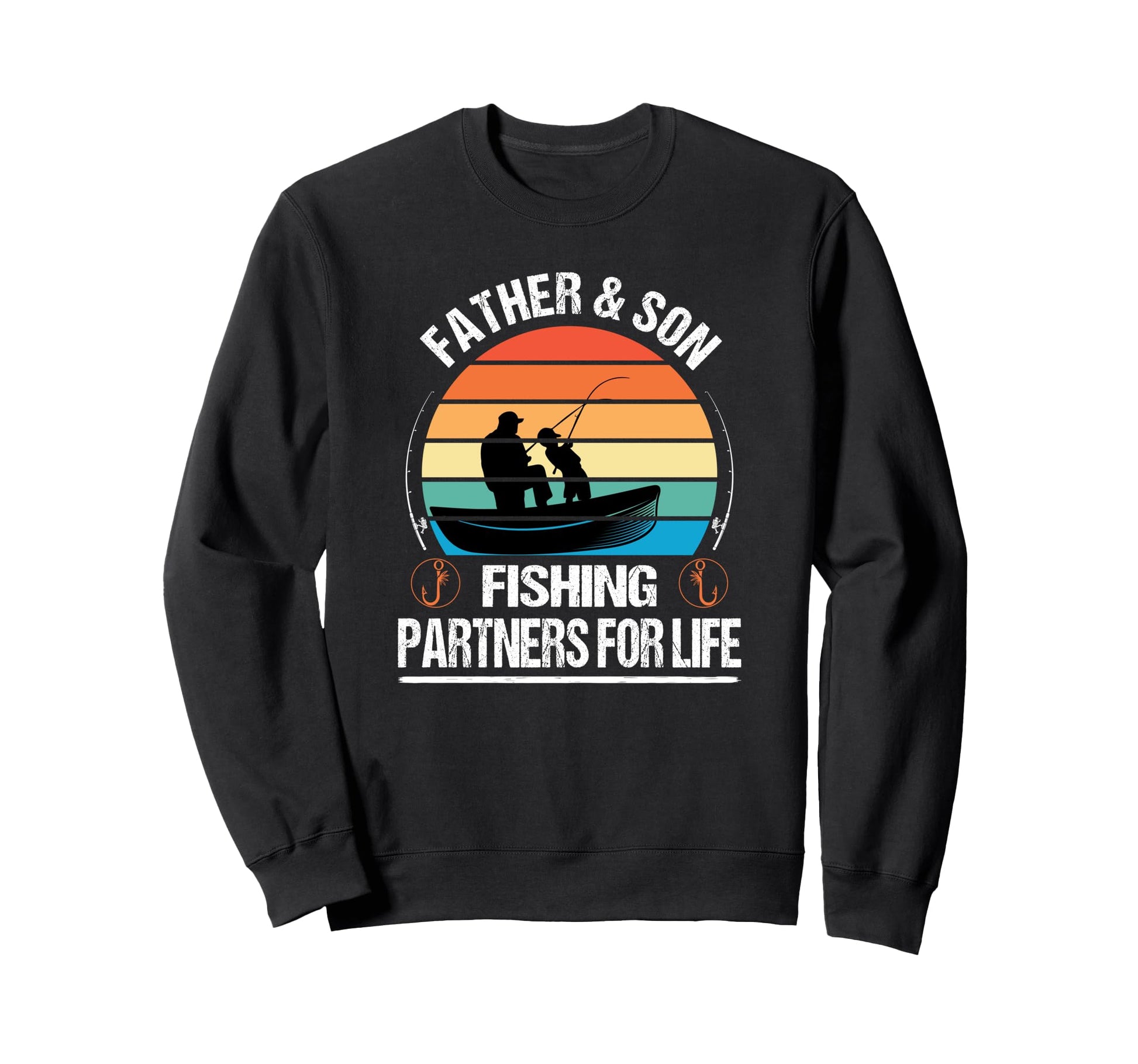 Father And Son Fishing Partners Sweatshirt - Novelty Apparel for Adults - T-Shirt, Sweatshirt, Hoodie