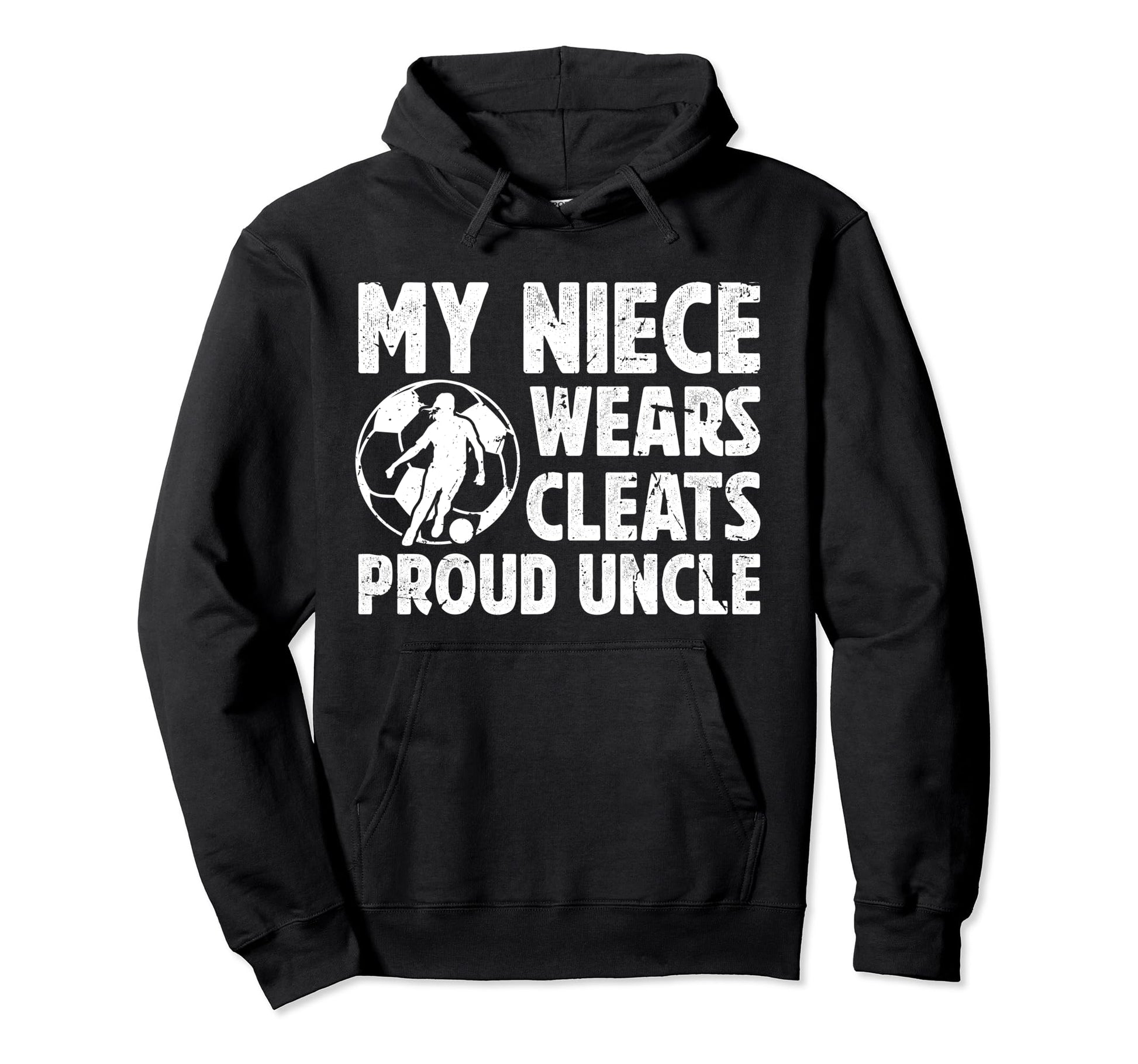Proud Uncle Soccer Player Uncle Hoodie - Casual Everyday Wear for Adults - T-Shirt, Sweatshirt, Hoodie