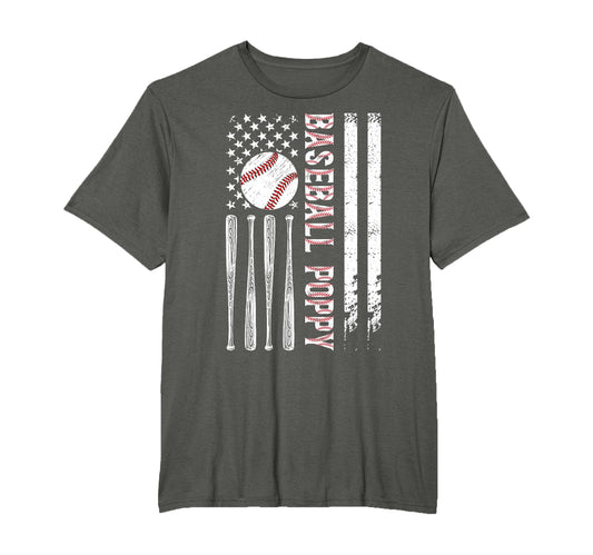 Baseball Poppy Baseball Player T-Shirt - Fun Novelty Design Men Women - T-Shirt, Sweatshirt, Hoodie