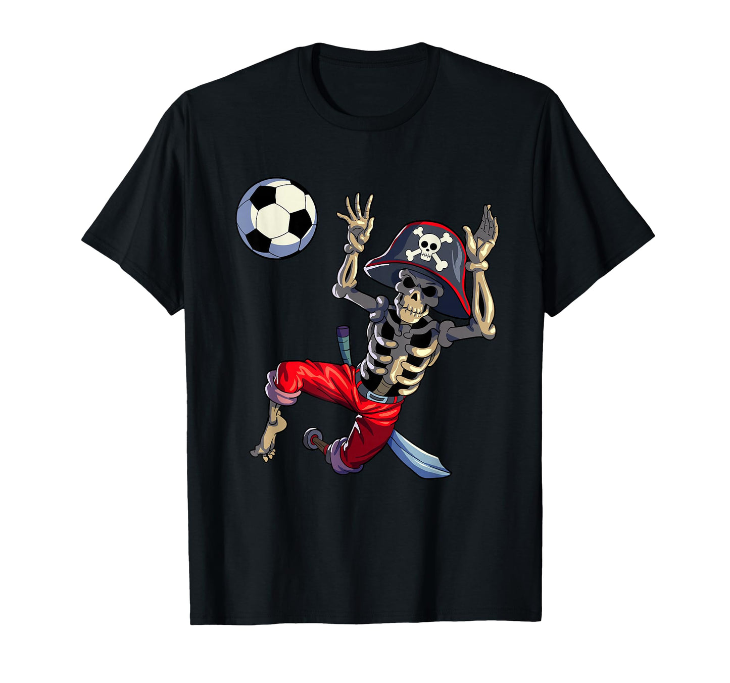 Soccer Skeleton Halloween Soccer T-Shirt - Streetwear Style Unisex - T-Shirt, Sweatshirt, Hoodie