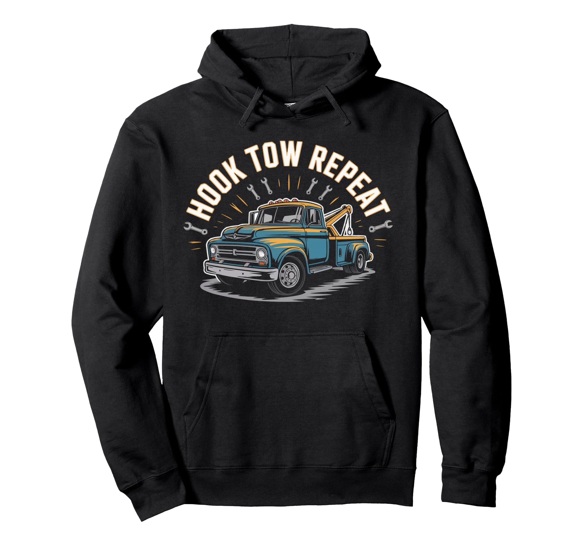 Tow Truck Driver Recovery Vehicle Proud Hoodie - Graphic Print Unisex - T-Shirt, Sweatshirt, Hoodie