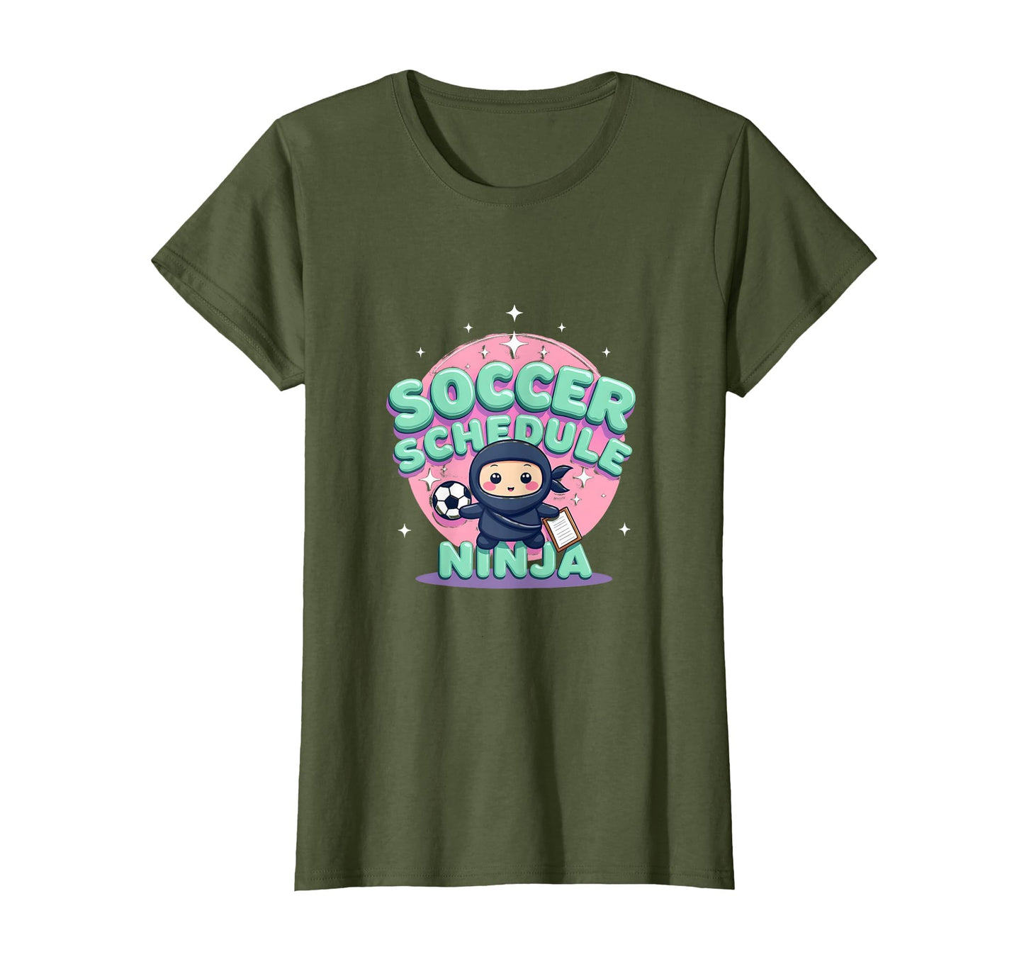 Soccer Schedule Ninja Soccer Mom T-Shirt - Custom Art Print for Adults - T-Shirt, Sweatshirt, Hoodie