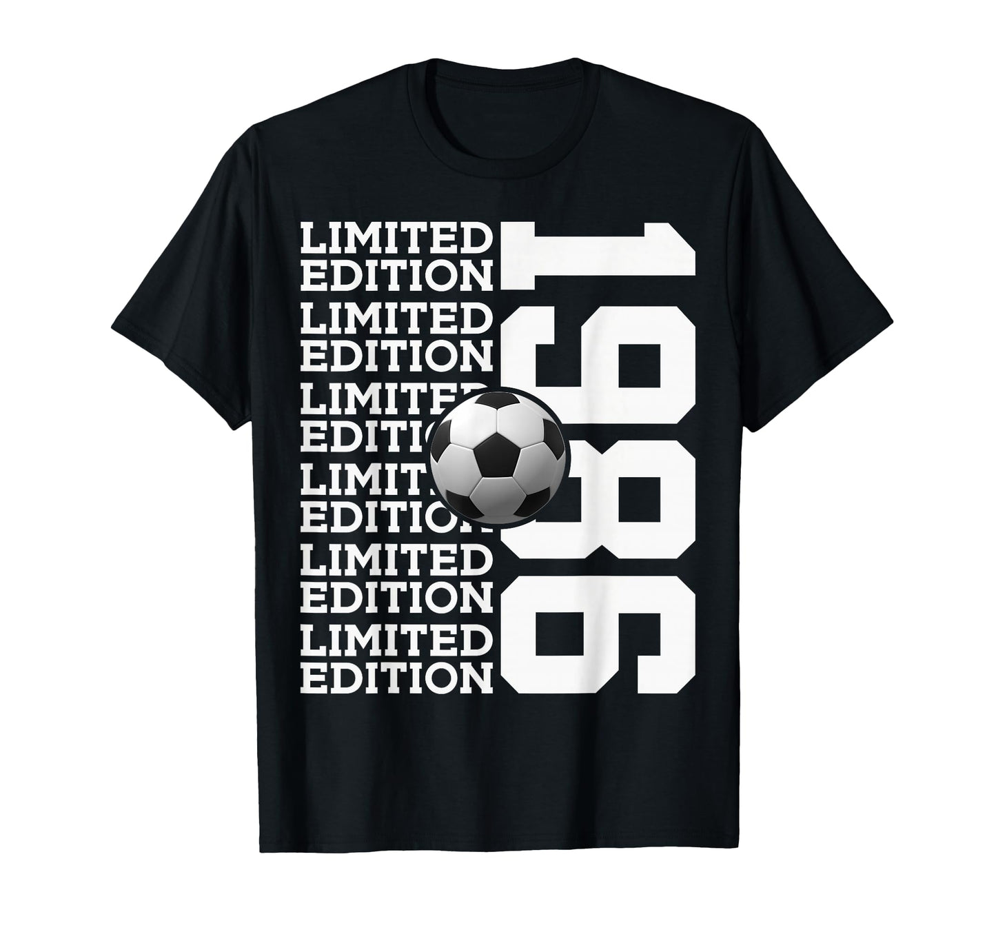 1986 Soccer 40Th Birthday T-Shirt - Unique Graphic Unisex - T-Shirt, Sweatshirt, Hoodie