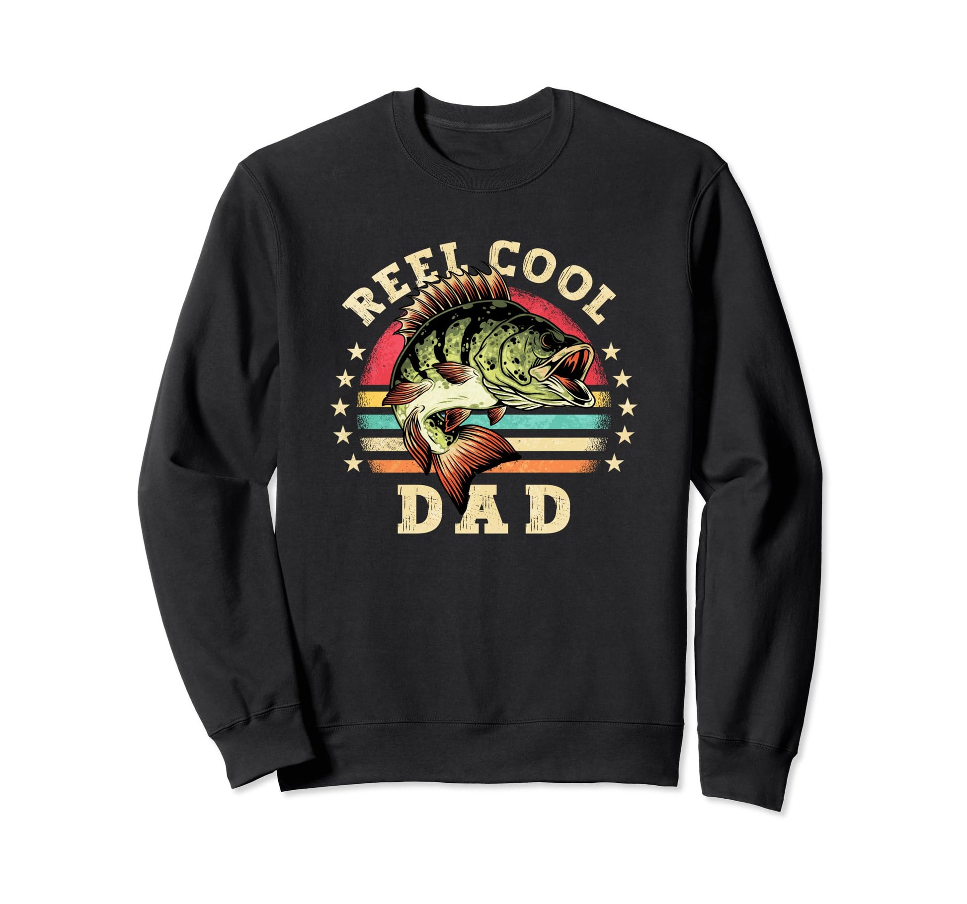 Reel Dad Fishing Dad Fathers Day Sweatshirt - Trendy Graphic Unisex - T-Shirt, Sweatshirt, Hoodie