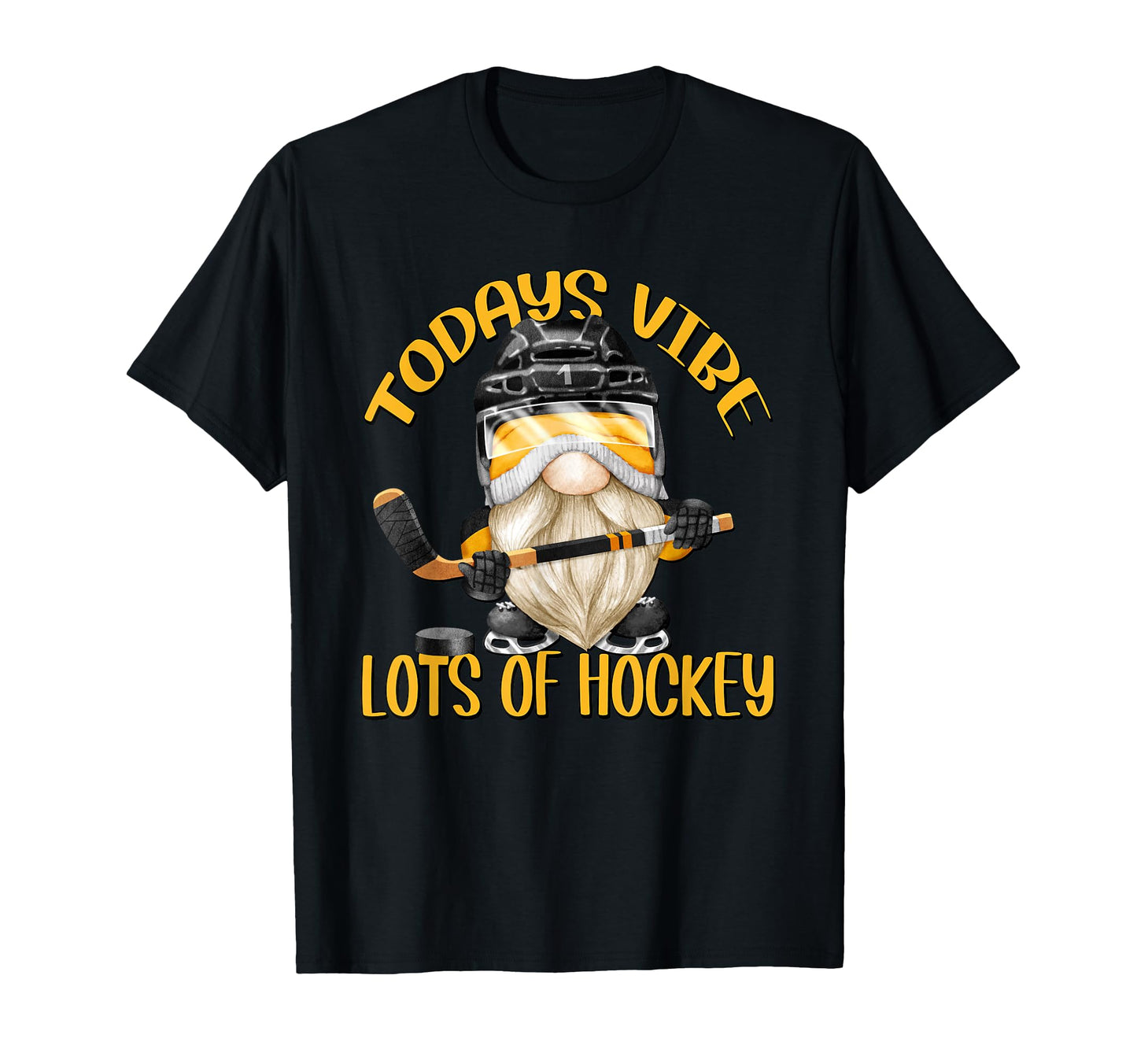 Funny Gnome Dad Hockey And Hockey T-Shirt - Aesthetic Graphic for Adults - T-Shirt, Sweatshirt, Hoodie