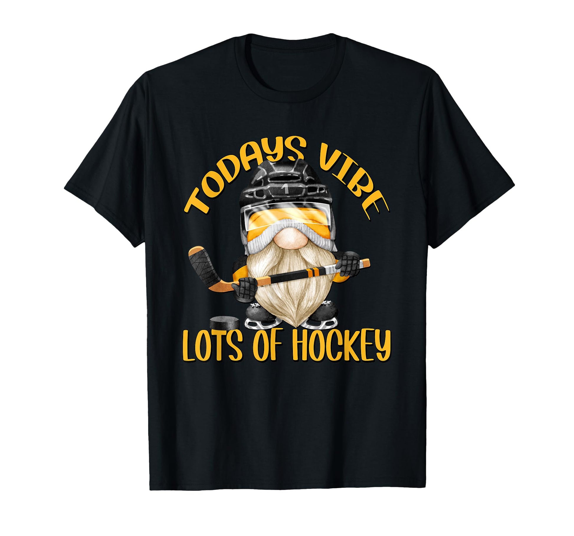 Funny Gnome Dad Hockey And Hockey T-Shirt - Aesthetic Graphic for Adults - T-Shirt, Sweatshirt, Hoodie