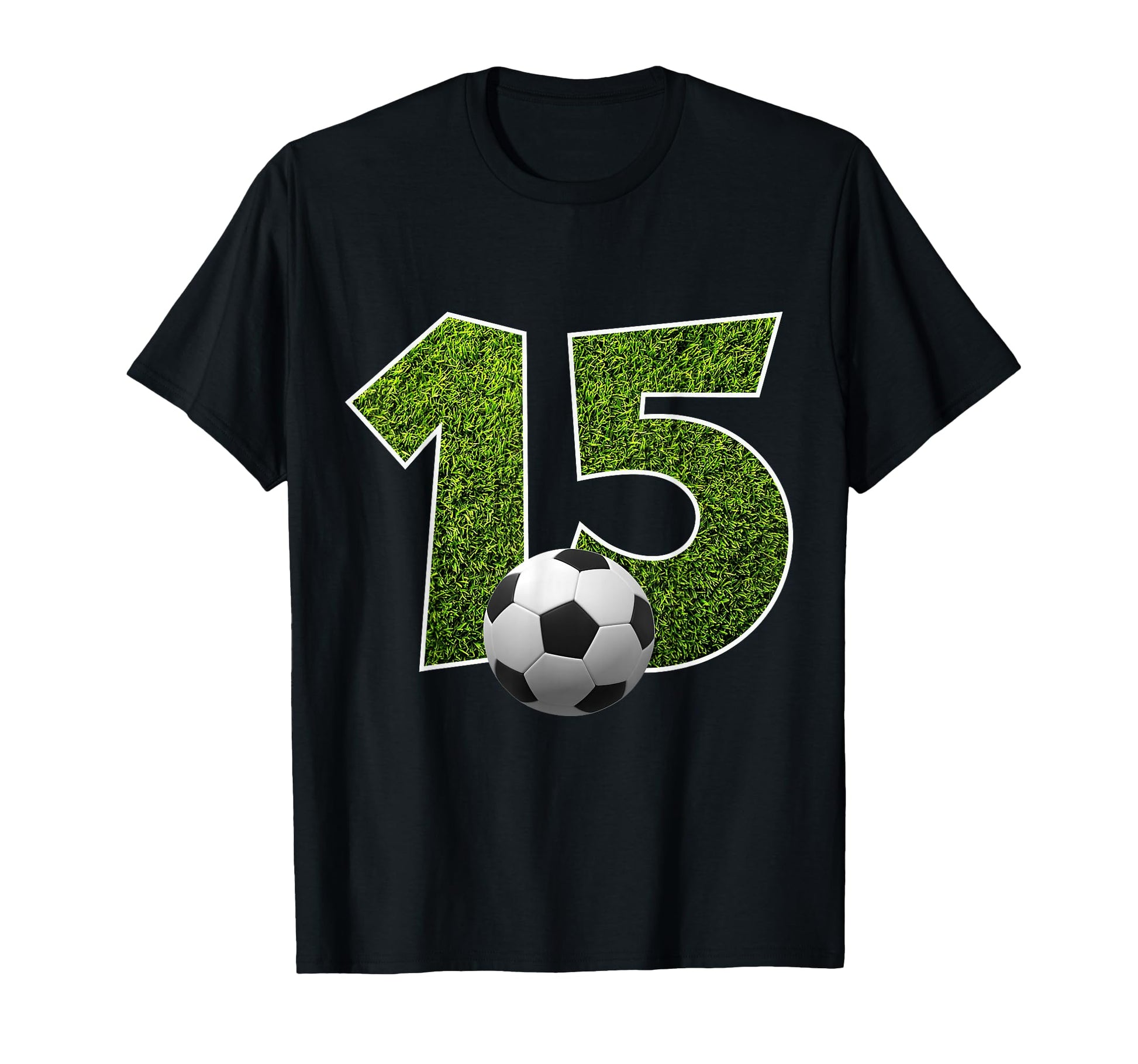Number 15 Years Soccer 15Th Birthday T-Shirt - Unique Graphic for Adults - T-Shirt, Sweatshirt, Hoodie