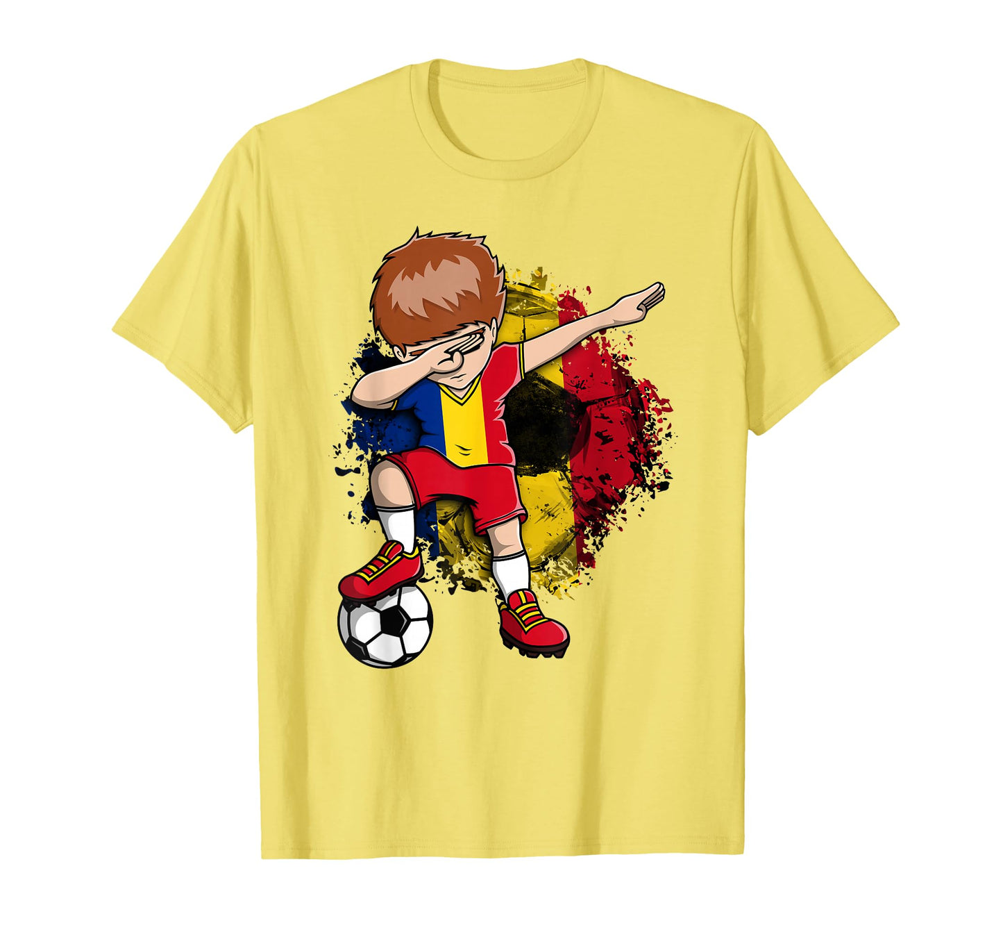 Dabbing Soccer Romania Jersey Romanian T-Shirt - Aesthetic Graphic Unisex - T-Shirt, Sweatshirt, Hoodie