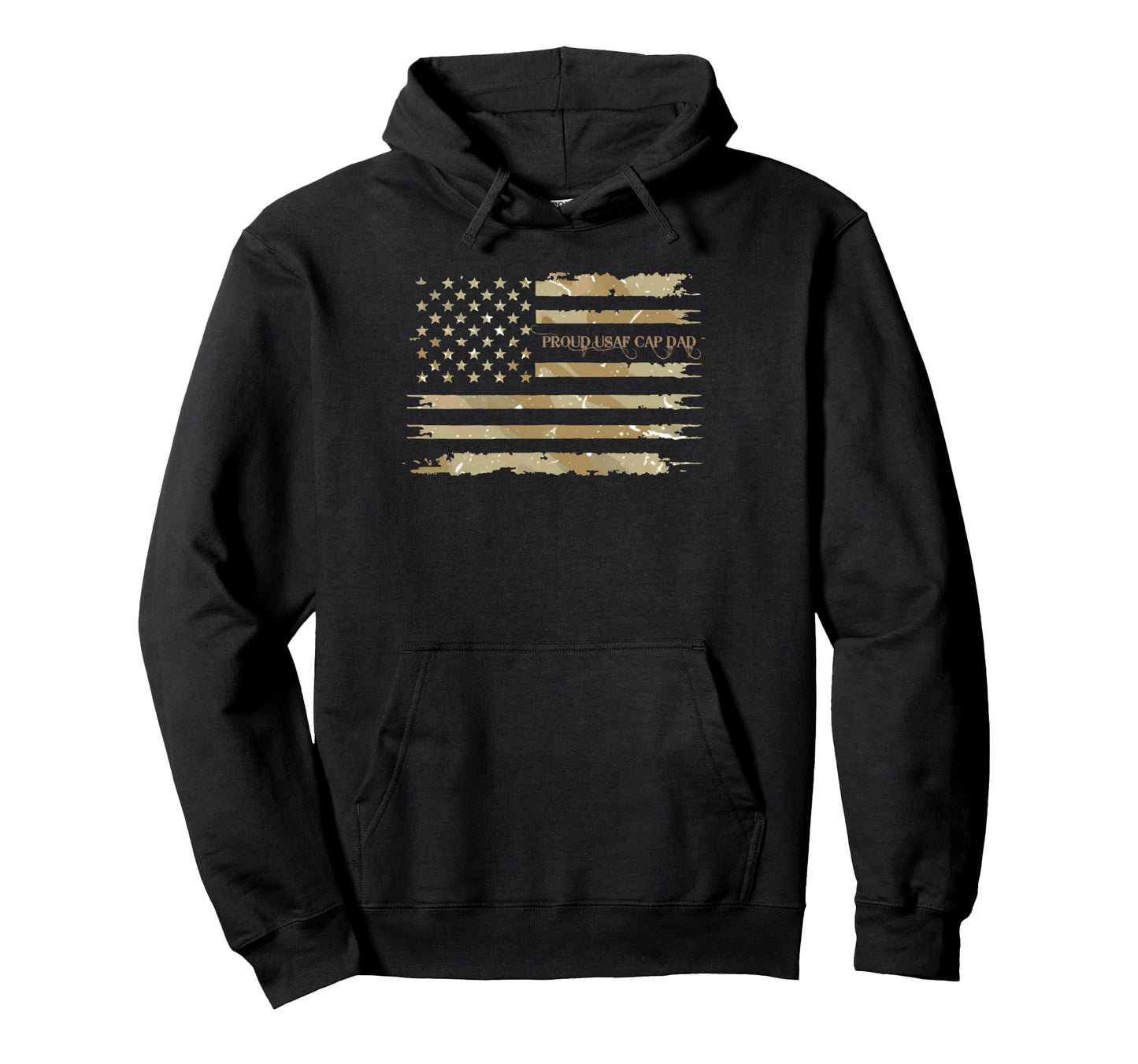 Proud Usaf Cap Dad Military Family Hoodie - Unique Graphic Men Women - T-Shirt, Sweatshirt, Hoodie