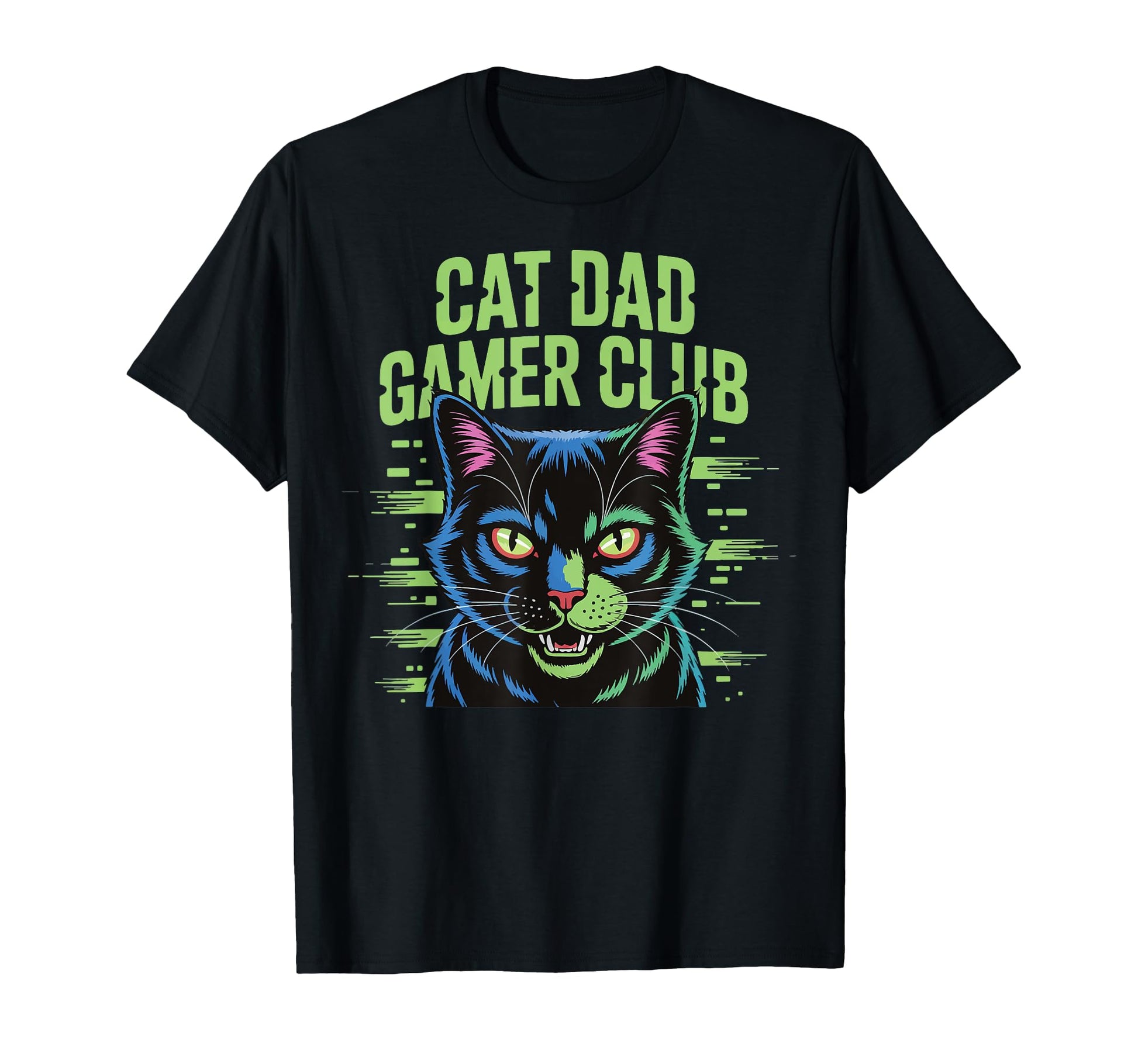 Gamer Gaming Cat Father Video Game Dad Hoodie - Fun Novelty Design Unisex - T-Shirt, Sweatshirt, Hoodie