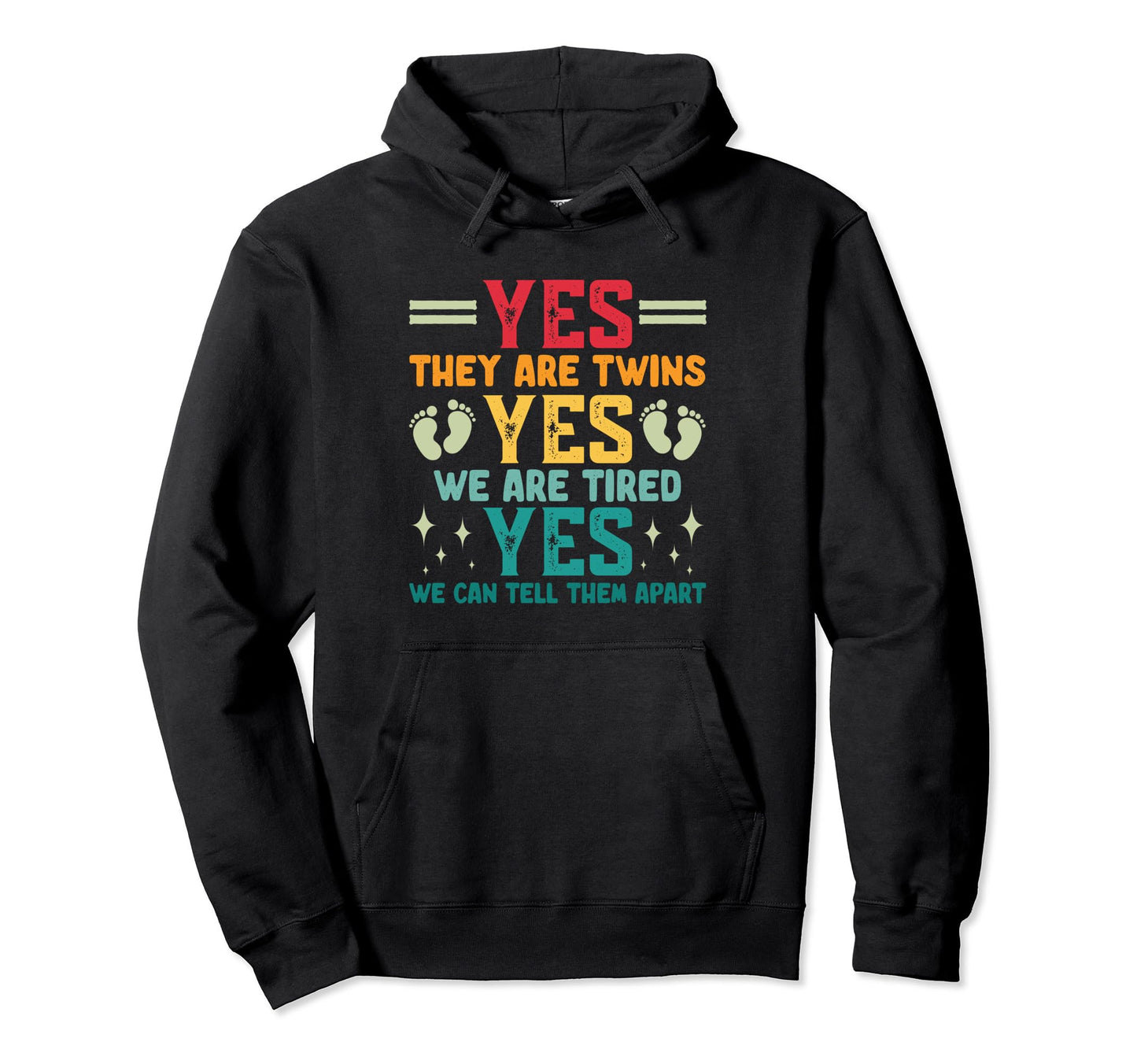 Twin Dad Questions Father Two Dad Hoodie - Custom Art Print for Adults - T-Shirt, Sweatshirt, Hoodie