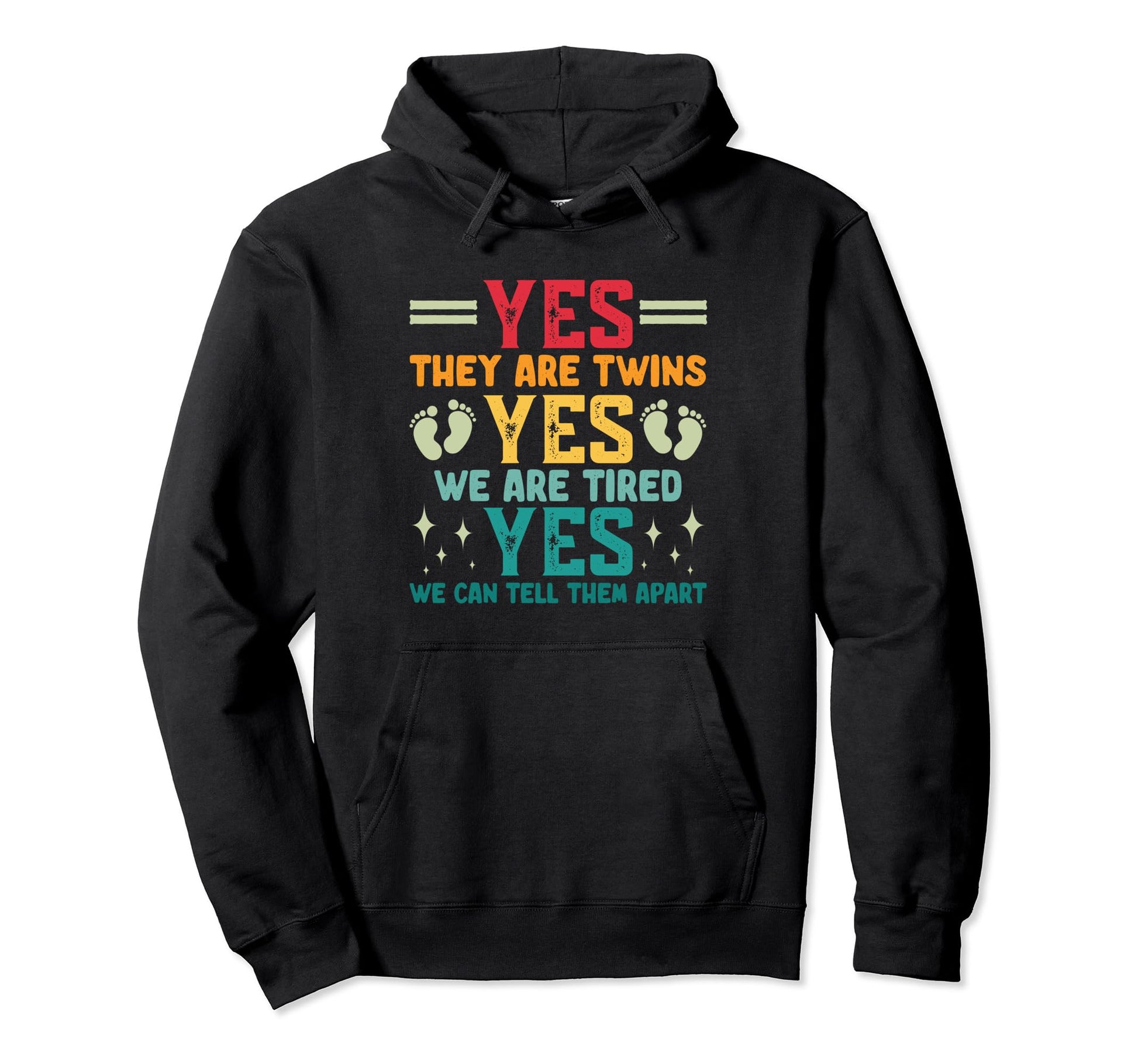 Twin Dad Questions Father Two Dad Hoodie - Custom Art Print for Adults - T-Shirt, Sweatshirt, Hoodie