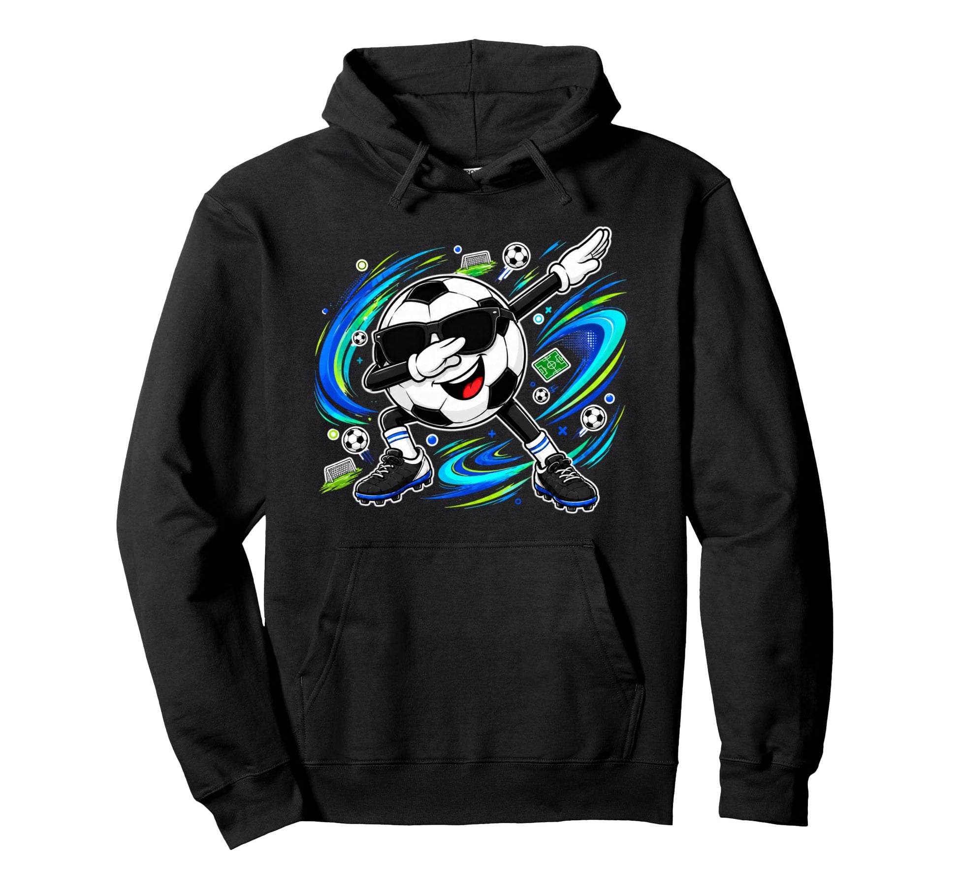 Funny Dabbing Laughing Soccer Game Hoodie - Custom Art Print for Adults - T-Shirt, Sweatshirt, Hoodie