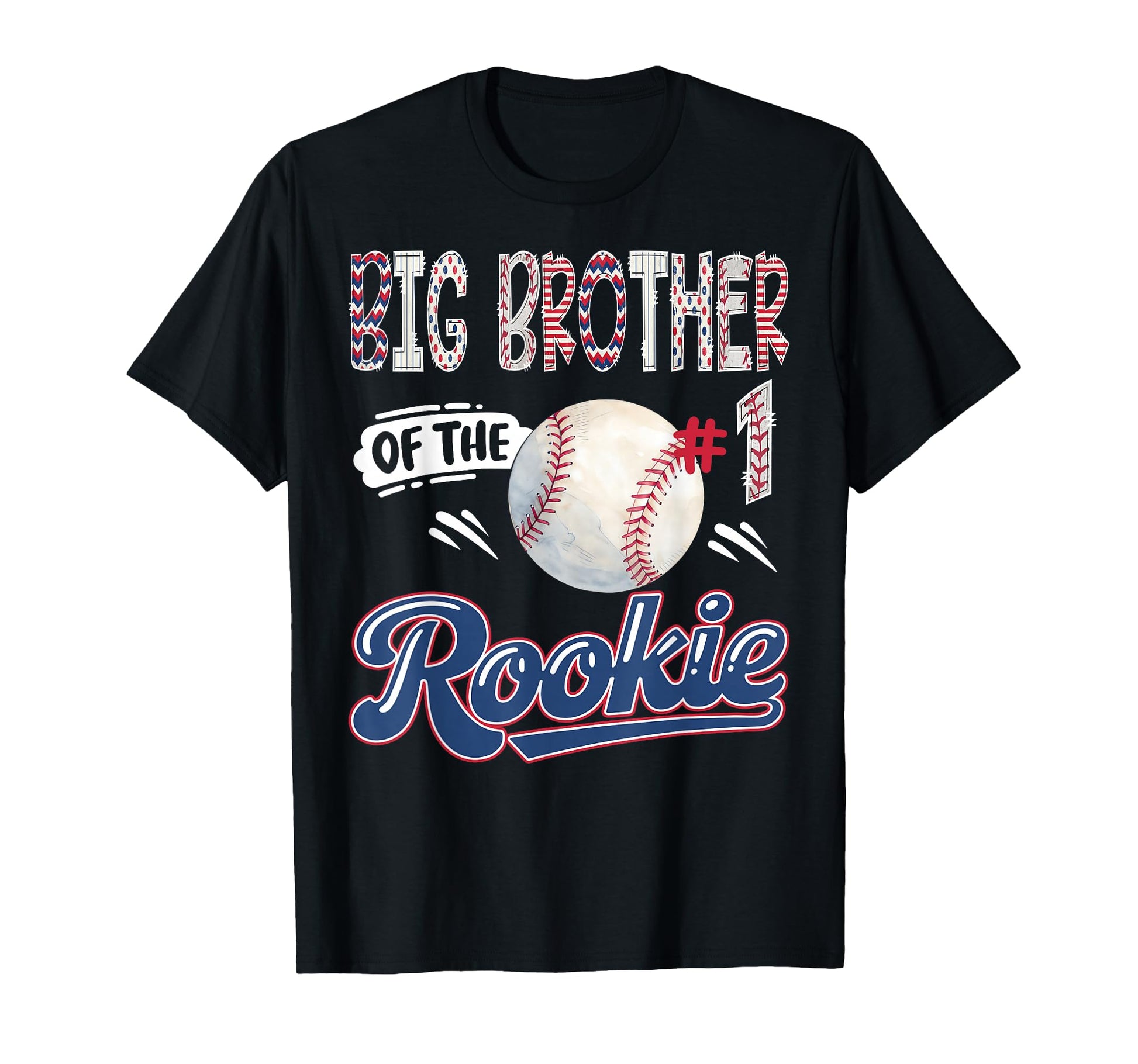 Big Brother Rookie Baseball 1St T-Shirt - Casual Everyday Wear Men Women - T-Shirt, Sweatshirt, Hoodie