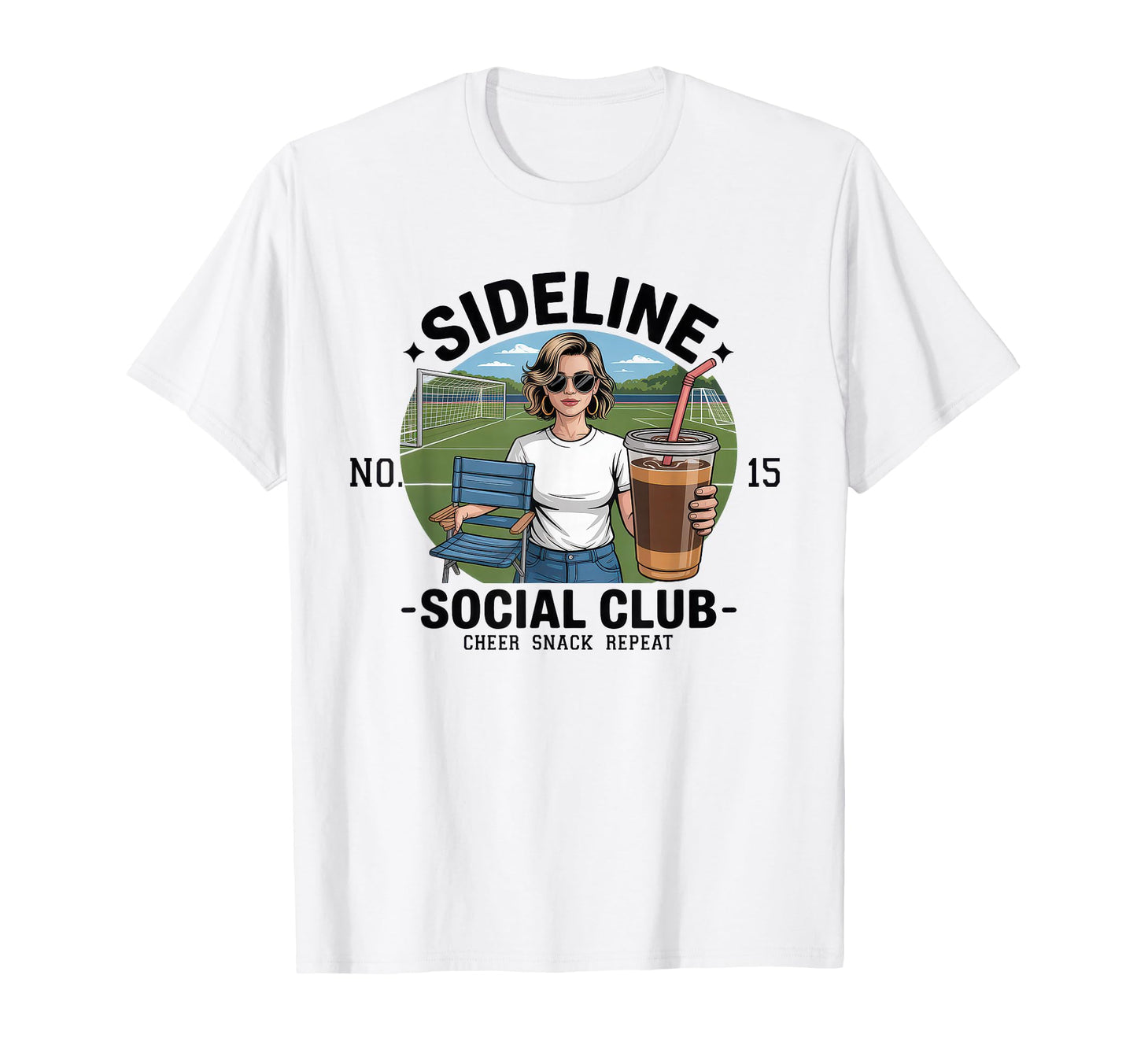 Sideline Social Club Soccer Mom T-Shirt - Casual Everyday Wear Men Women - T-Shirt, Sweatshirt, Hoodie