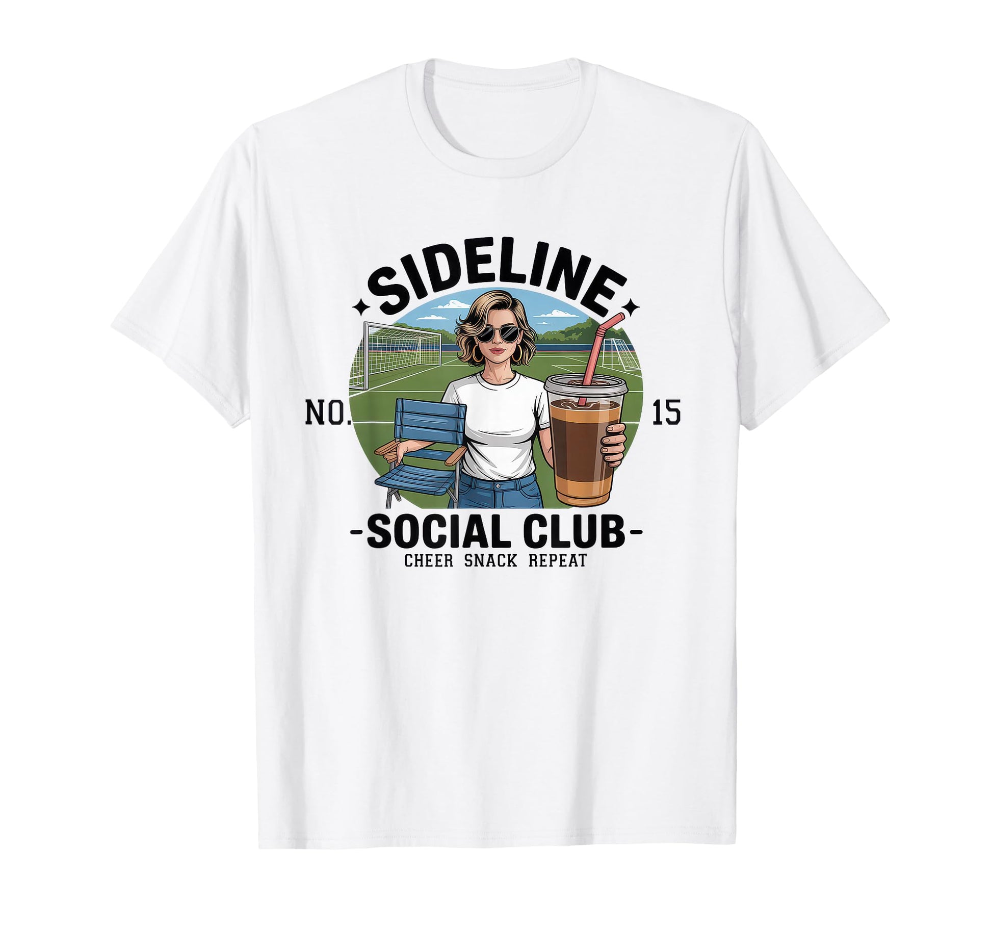 Sideline Social Club Soccer Mom T-Shirt - Casual Everyday Wear Men Women - T-Shirt, Sweatshirt, Hoodie
