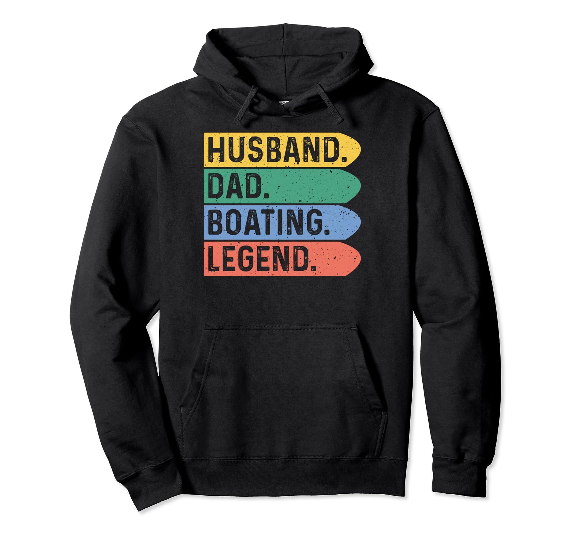 Husband Dad Boating Legend Boating Hoodie - Novelty Apparel for Adults - T-Shirt, Sweatshirt, Hoodie