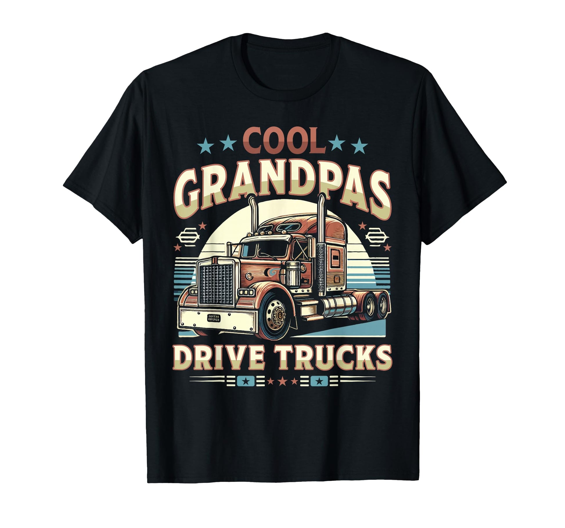 Grandpas Drive Trucks Trucker T-Shirt - Casual Everyday Wear for Adults - T-Shirt, Sweatshirt, Hoodie