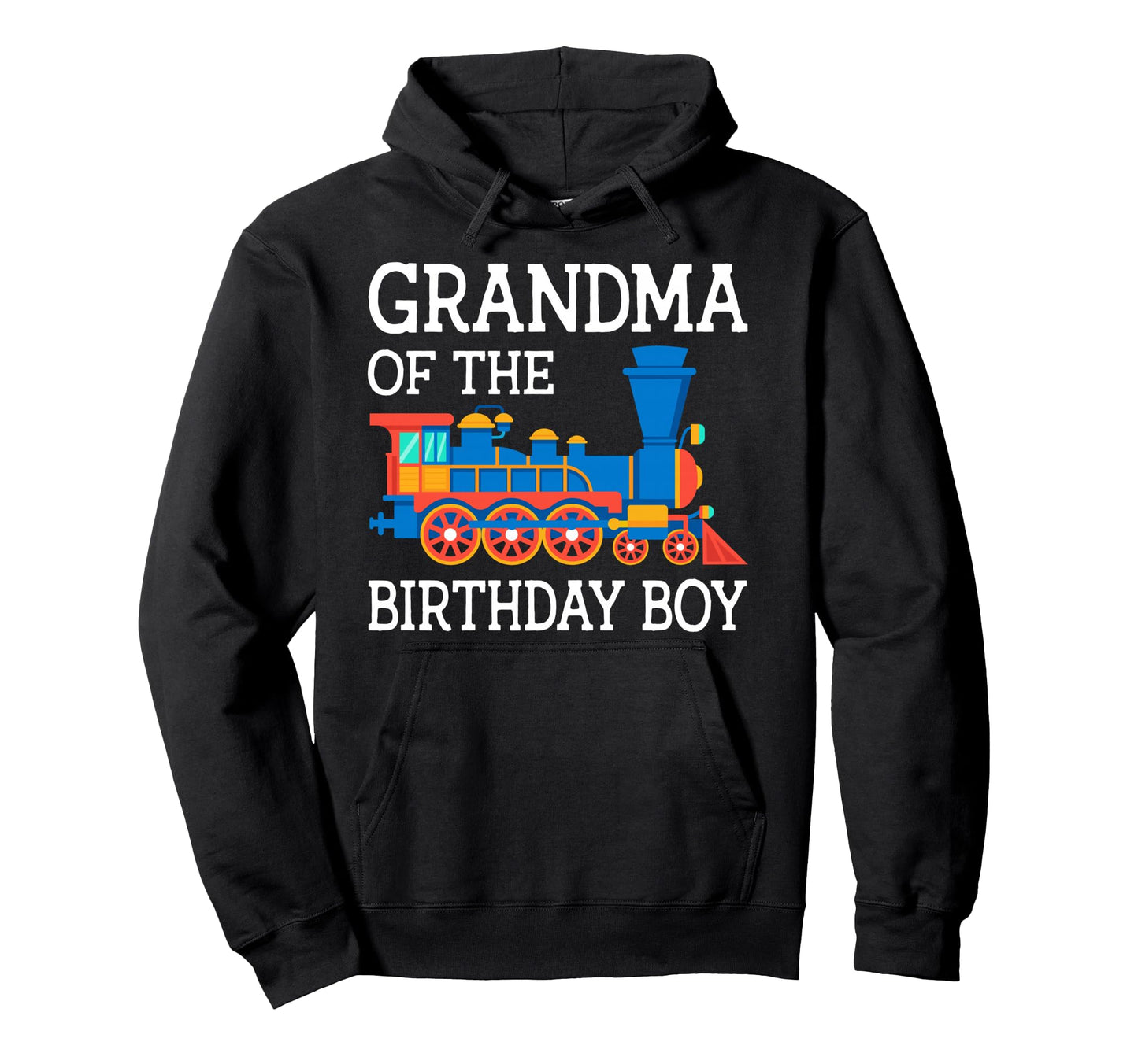 Grandma Birthday Train Crew Family Hoodie - Custom Art Print Unisex - T-Shirt, Sweatshirt, Hoodie