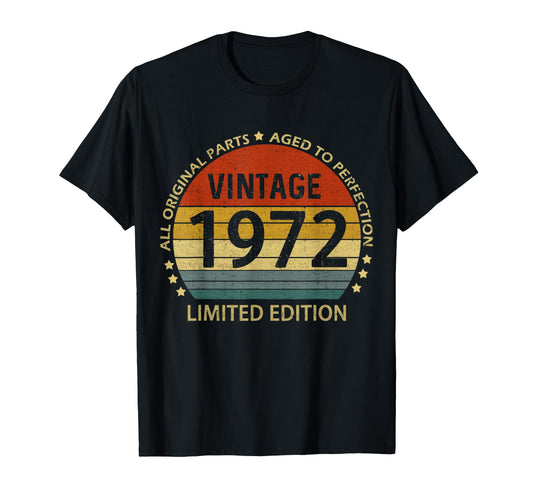 50 Year Old Gifts 1972 50Th Birthday T-Shirt - Fun Novelty Design Unisex - T-Shirt, Sweatshirt, Hoodie