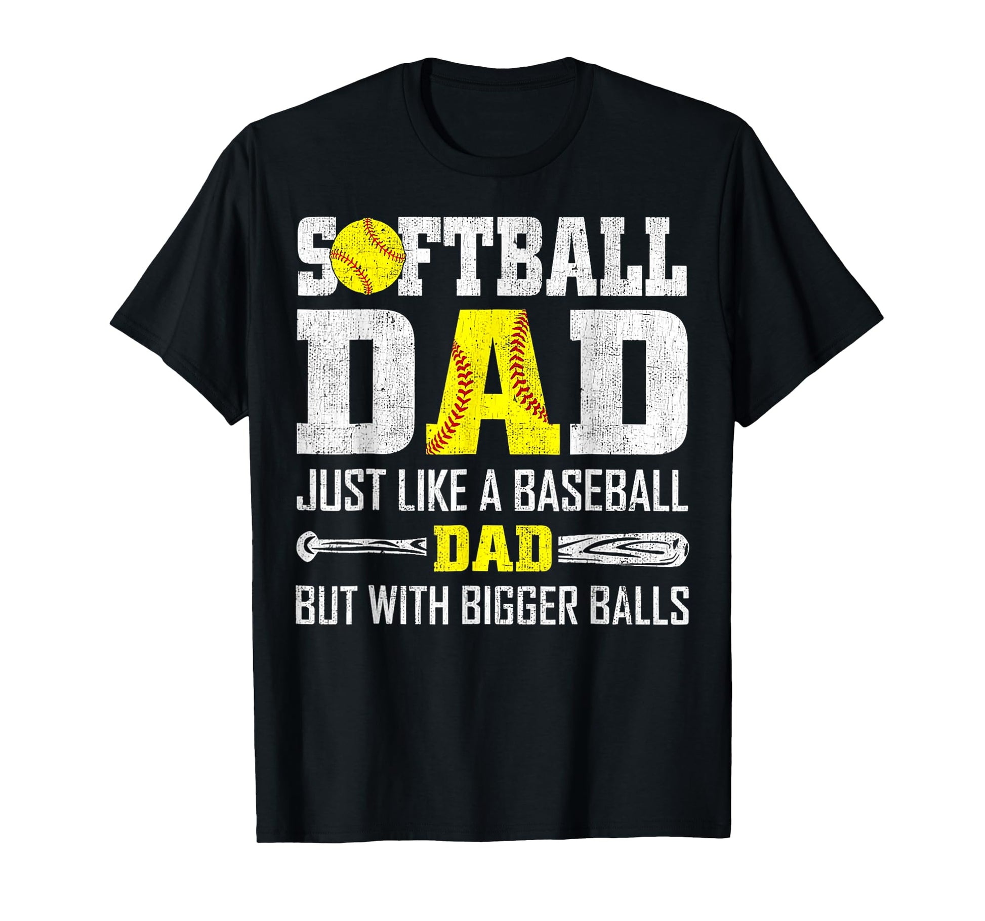 Softball Dad Just Like Baseball Dad But T-Shirt - Minimalist Print Unisex - T-Shirt, Sweatshirt, Hoodie