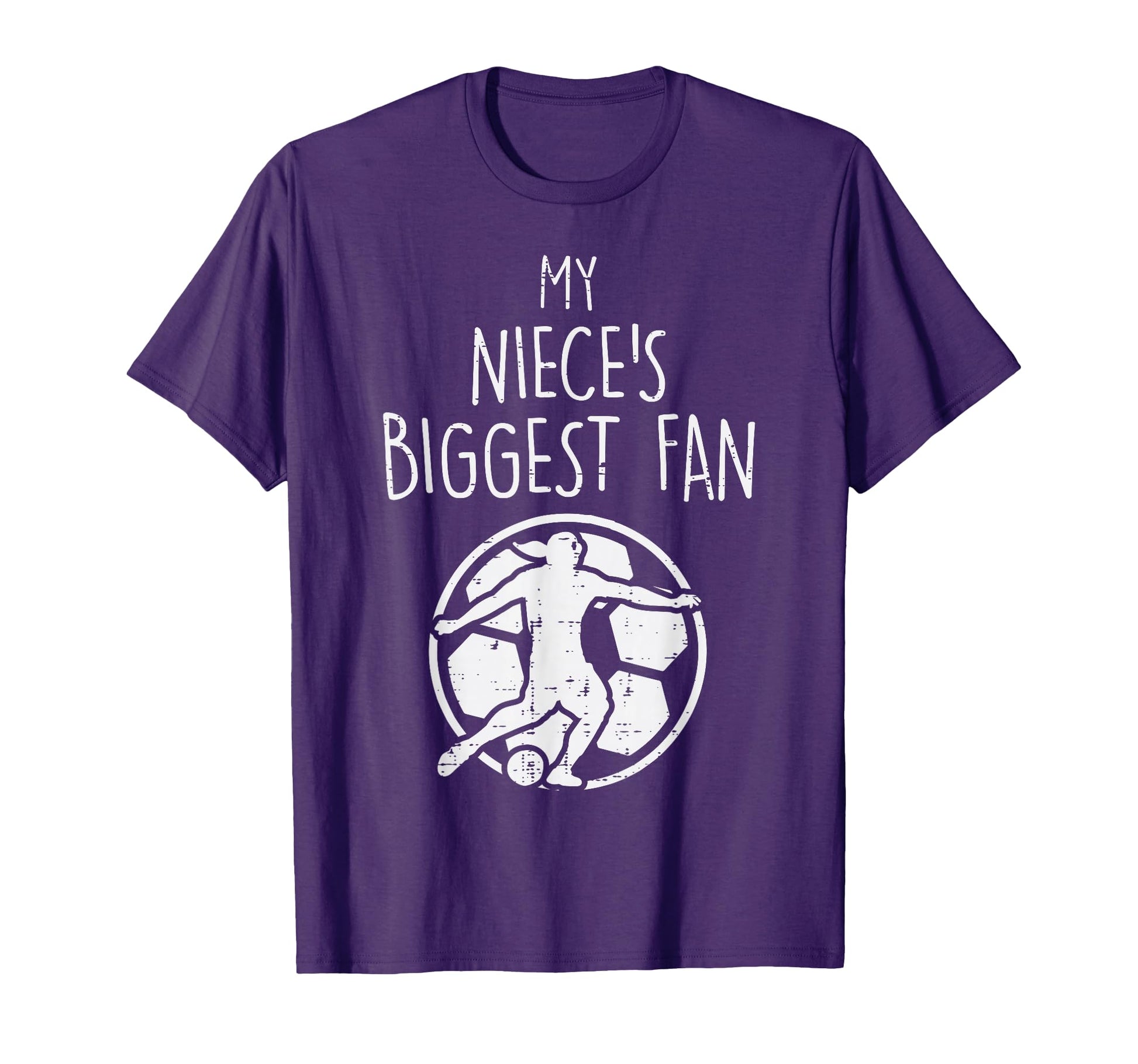 My Nieces Biggest Fan Soccer T-Shirt - Casual Everyday Wear for Adults - T-Shirt, Sweatshirt, Hoodie